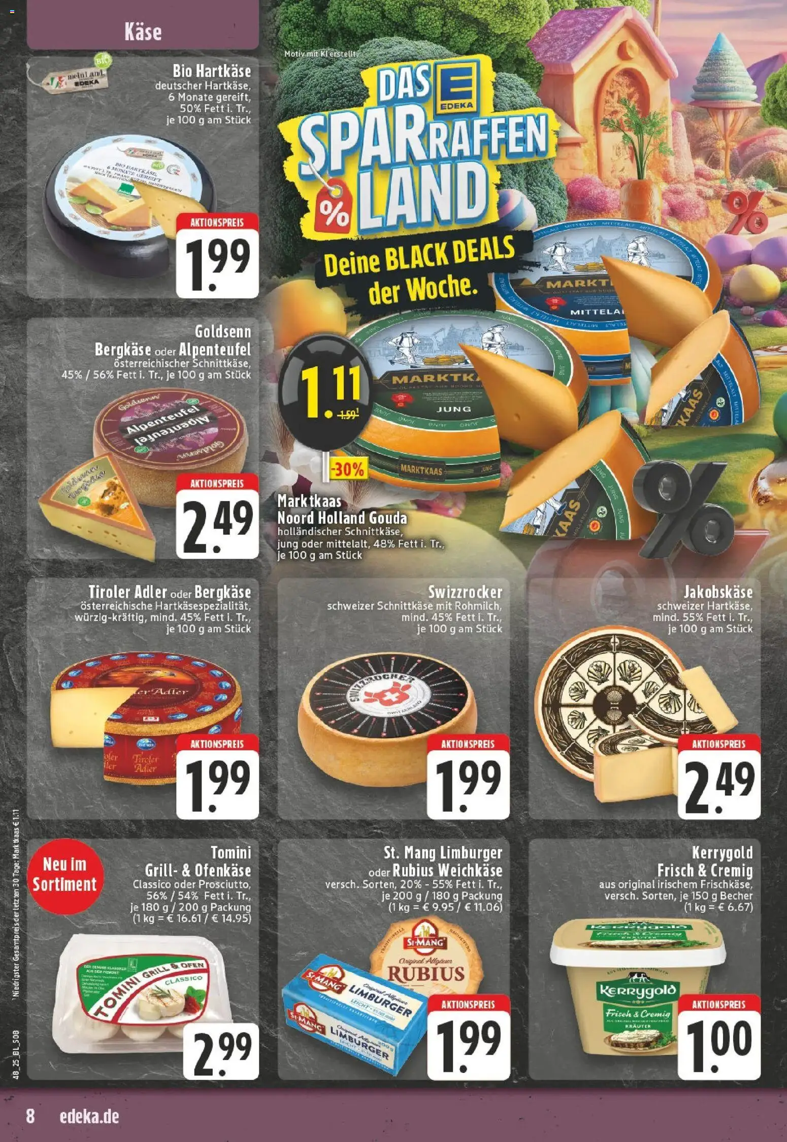 Edeka prospekt Puderbach	 – gültig ab 23.11.2025 | Seite: 8 | Produkte: Ofen, Grill, Käse, Gouda
