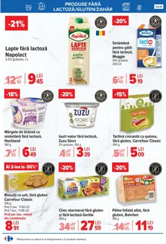 Ofertele Carrefour valabile de la 29.10.2025 | Pagină: 25 | Produse: Lapte, Pâine, Biscuiți, Porumb