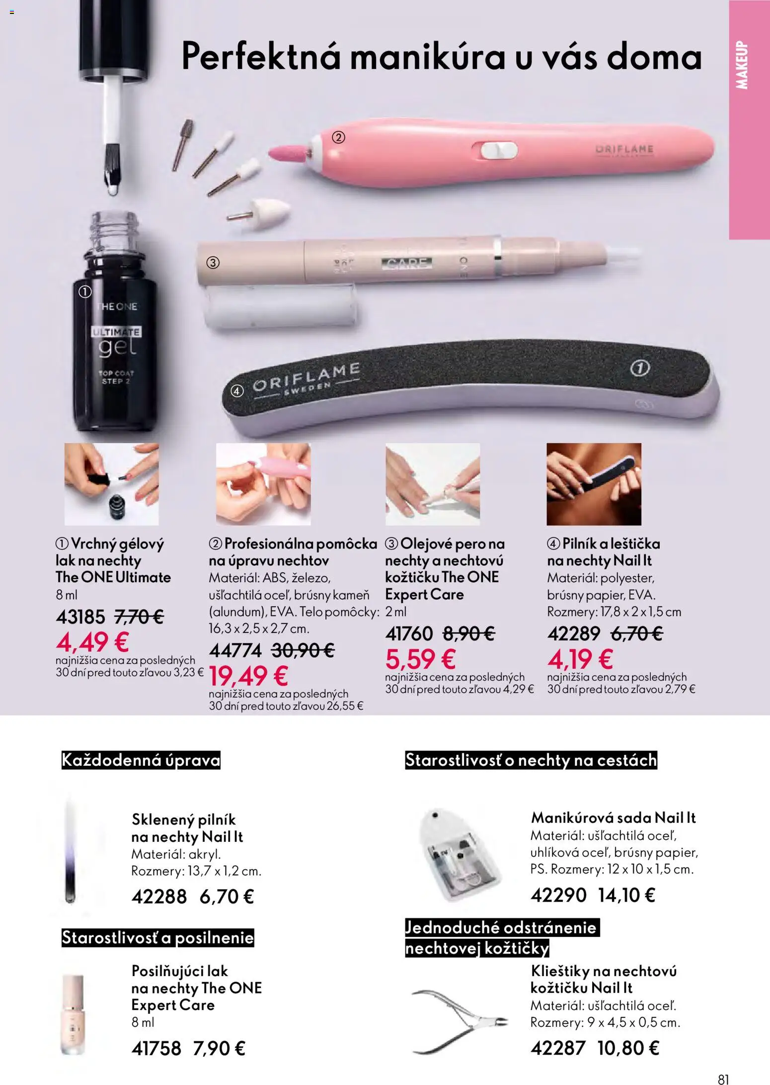 Nové Oriflame akcie – leták je platný od 21.01.2026 | Strana: 81 | Produkty: Pero, Lak na nechty