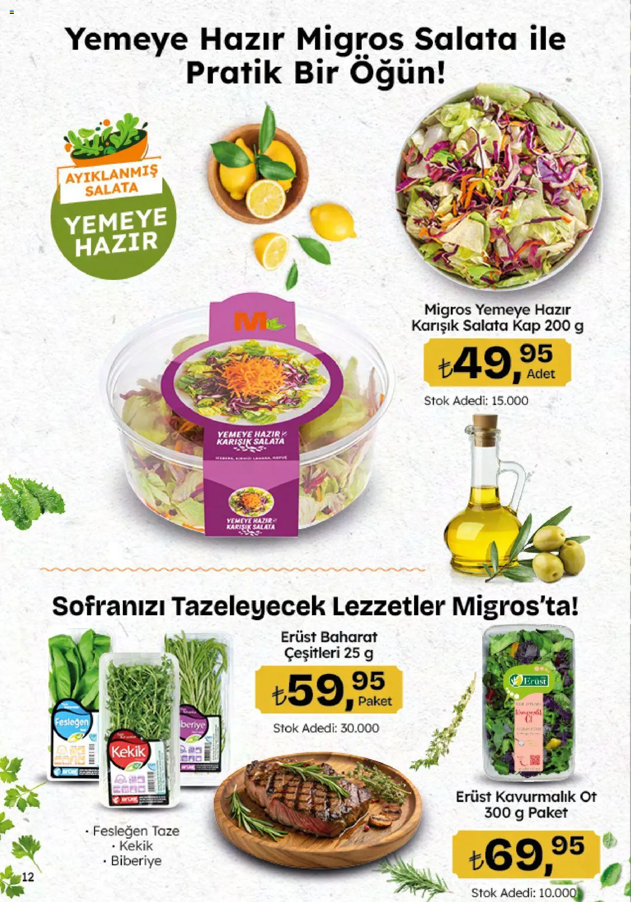 Migros Katalog - 5M Migroskop Dijital - 25.09.2025 tarihinden itibaren geçerlidir | Sayfa: 12 | Ürünler: Fesleğen, Salata, Kekik, Ot