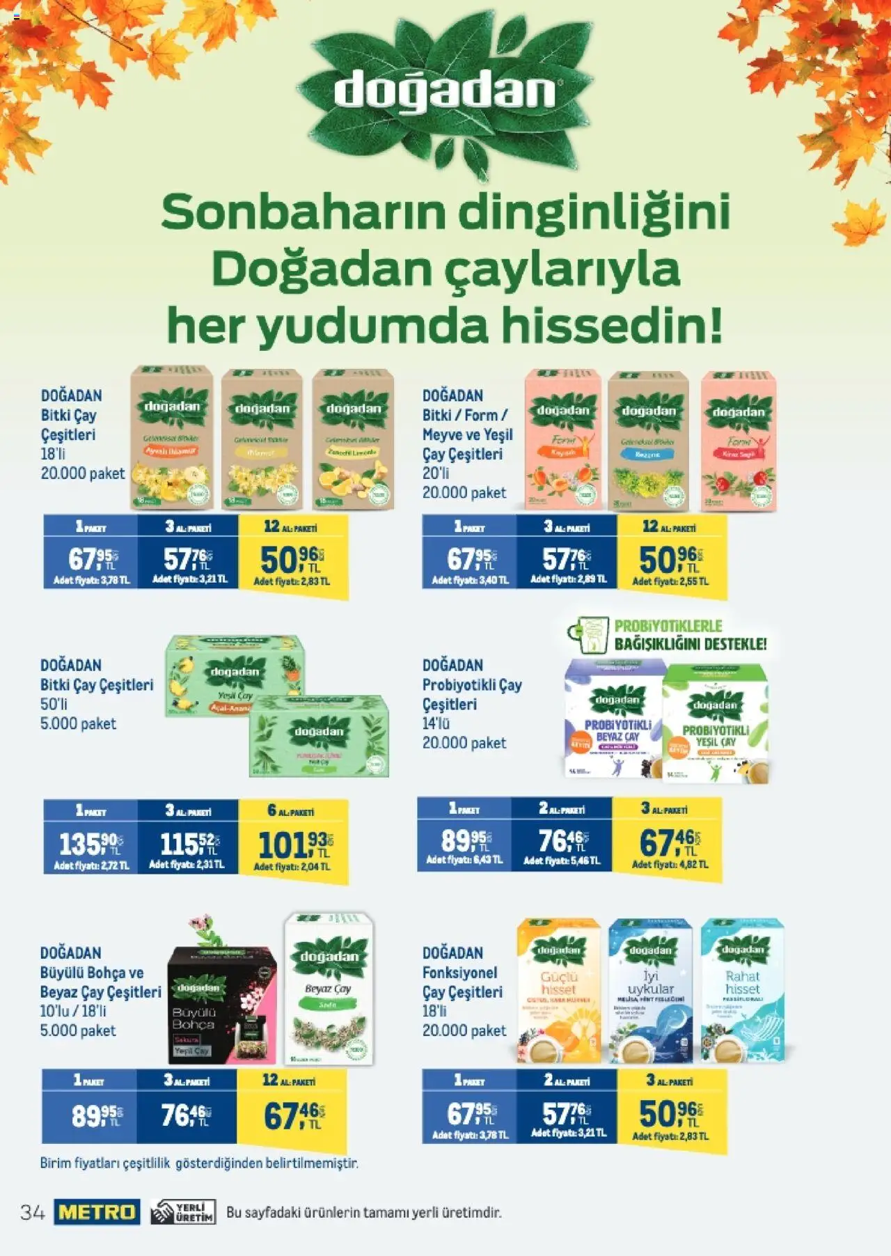 Metro Q4 Tedarikçi Flyer - 23.09.2025 tarihinden itibaren geçerlidir | Sayfa: 34 | Ürünler: Çay, Meyve