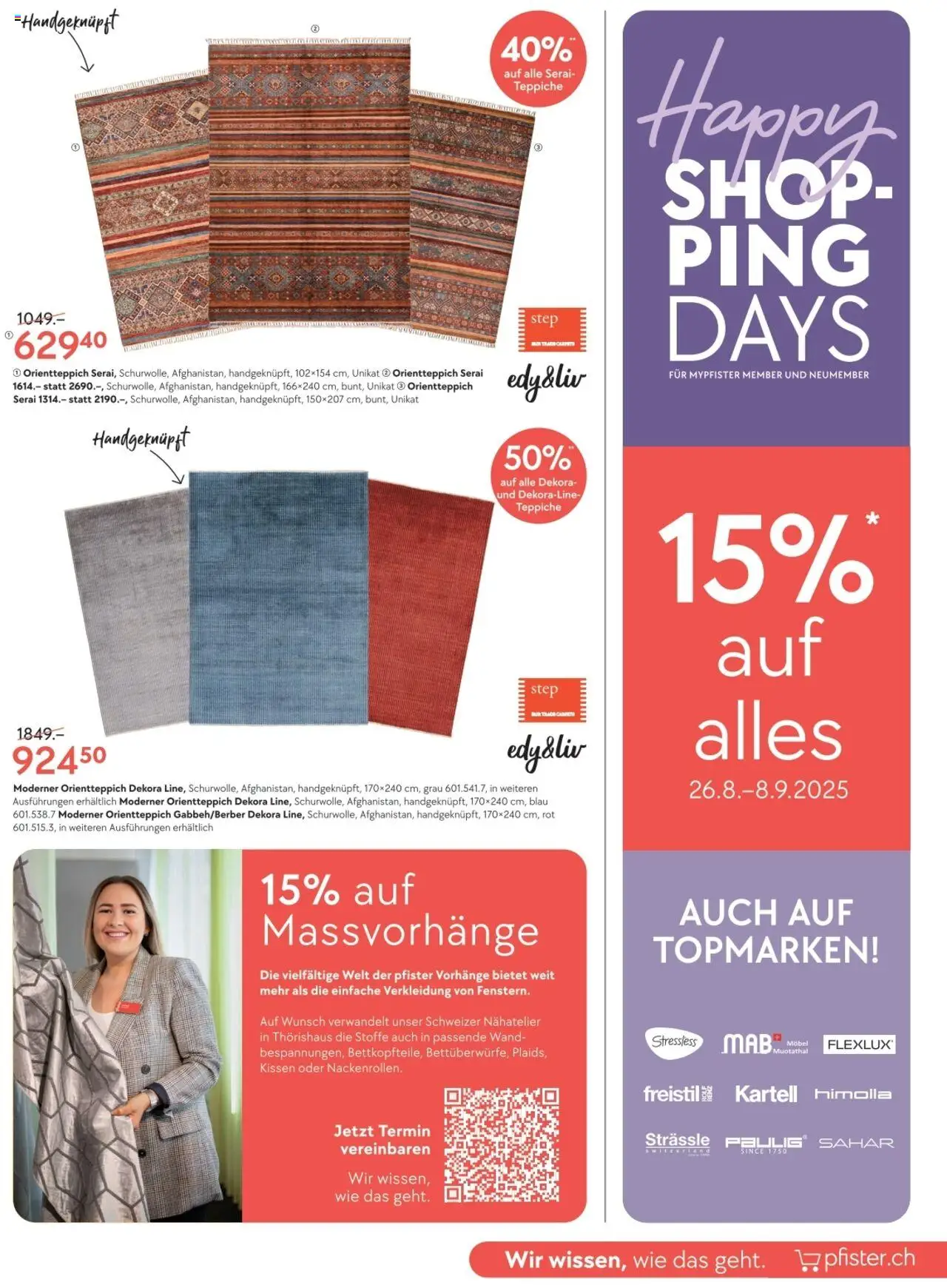 Pfister Aktionen ab 26.08.2025 | Seite: 5 | Produkte: Kissen, Orientteppich