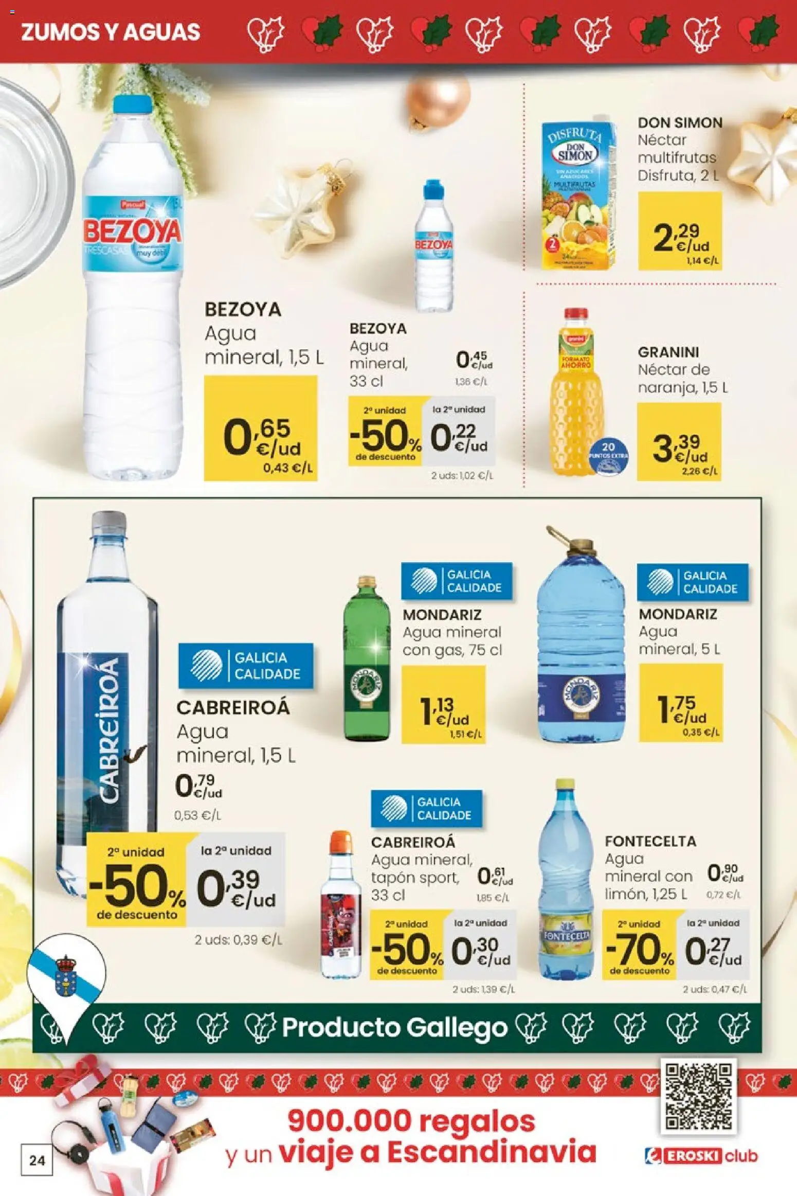 Eroski - City │ válido desde el 27.11.2025 | Página: 24 | Productos: Néctar, Agua mineral
