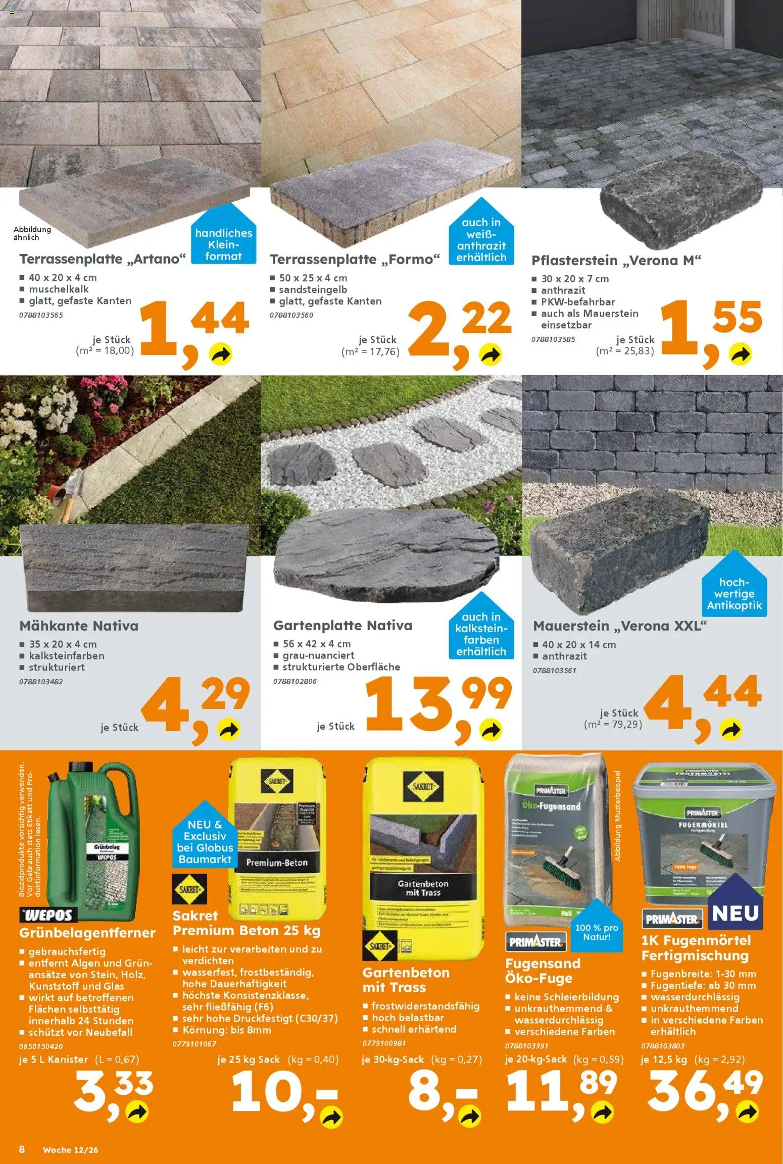 Globus Baumarkt Prospekt Zweibrücken	 – gültig ab 16.03.2026 | Seite: 8