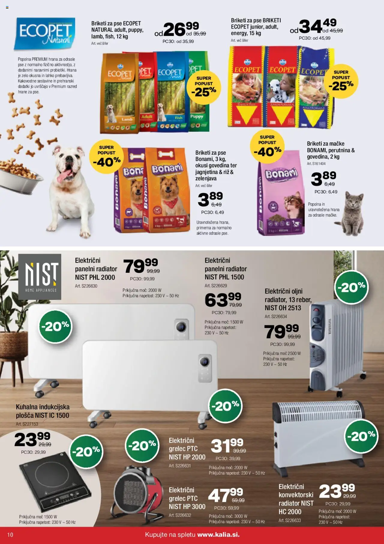 Novi Kalia katalog ponudbe – veljaven od 20.10.2025 | Stran: 10 | Izdelki: Radiator, Riz, Zelenjava, Grelec