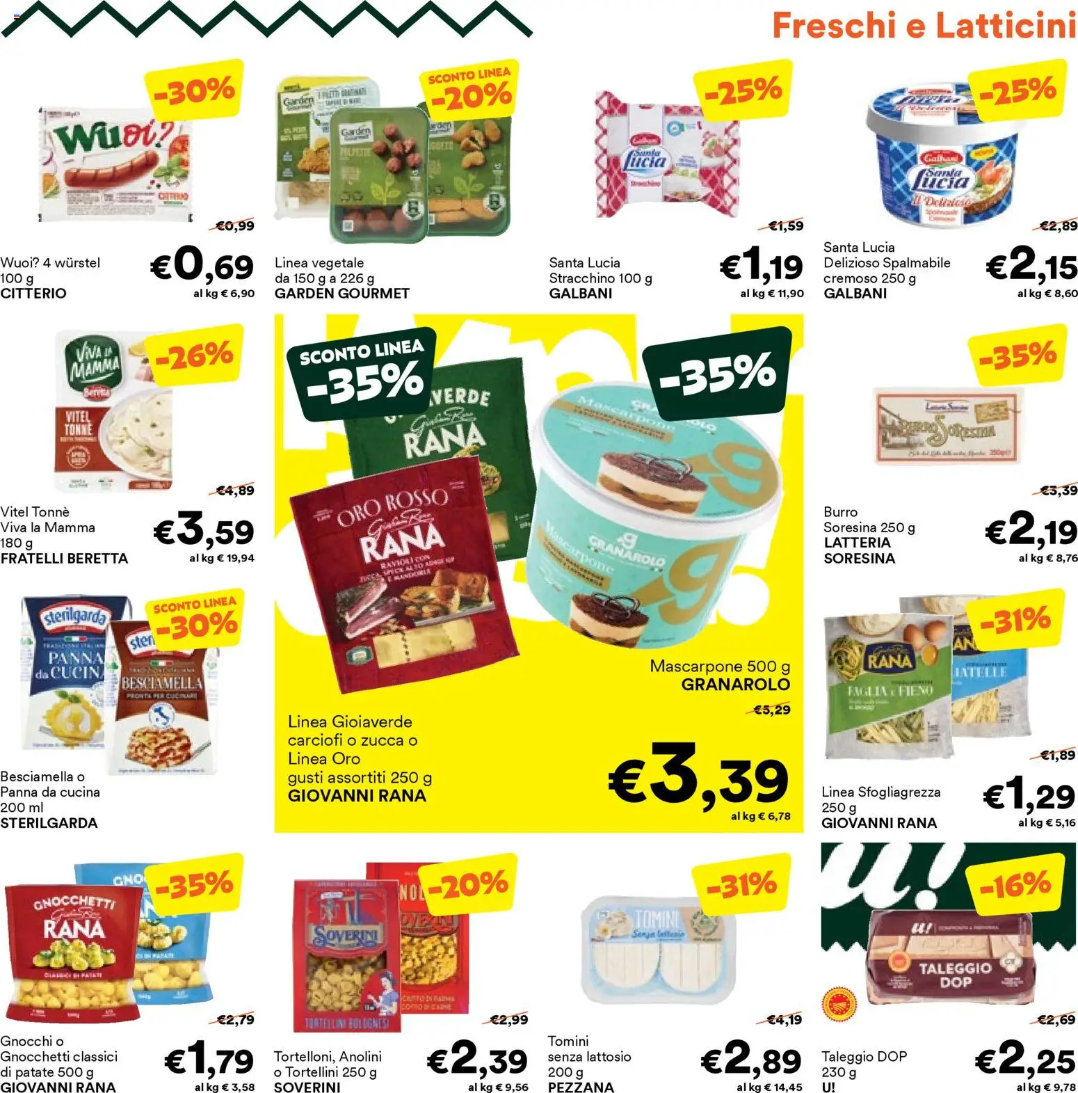 Volantino Unes del 31.12.2025 | Pagina: 7 | Prodotti: Carciofi, Zucca, Mascarpone, Besciamella