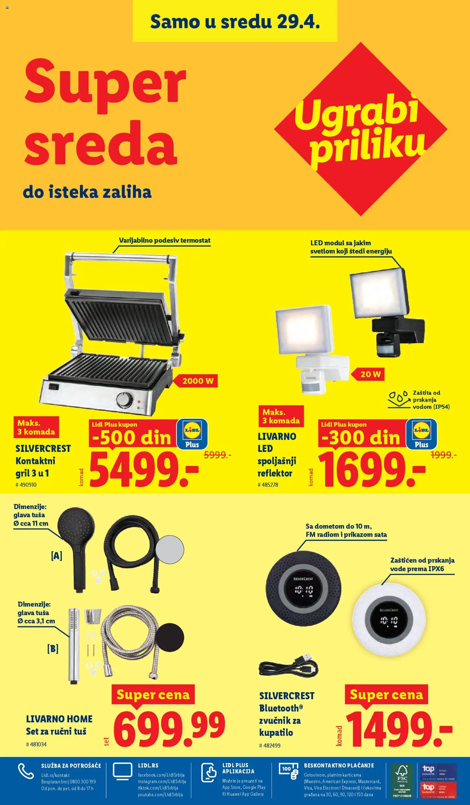 Lidl katalog - važi od 23.04.2026 | Strana: 98 | Proizvode: Silvercrest, Kupatilo, Tuš, Zvučnik