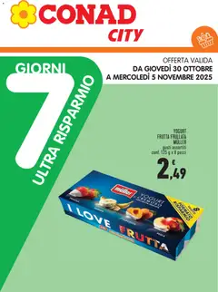 Anteprima del volantino Conad City Piemonte - Ultra Risparmio catalogo valido a partire dal 30.10.2025