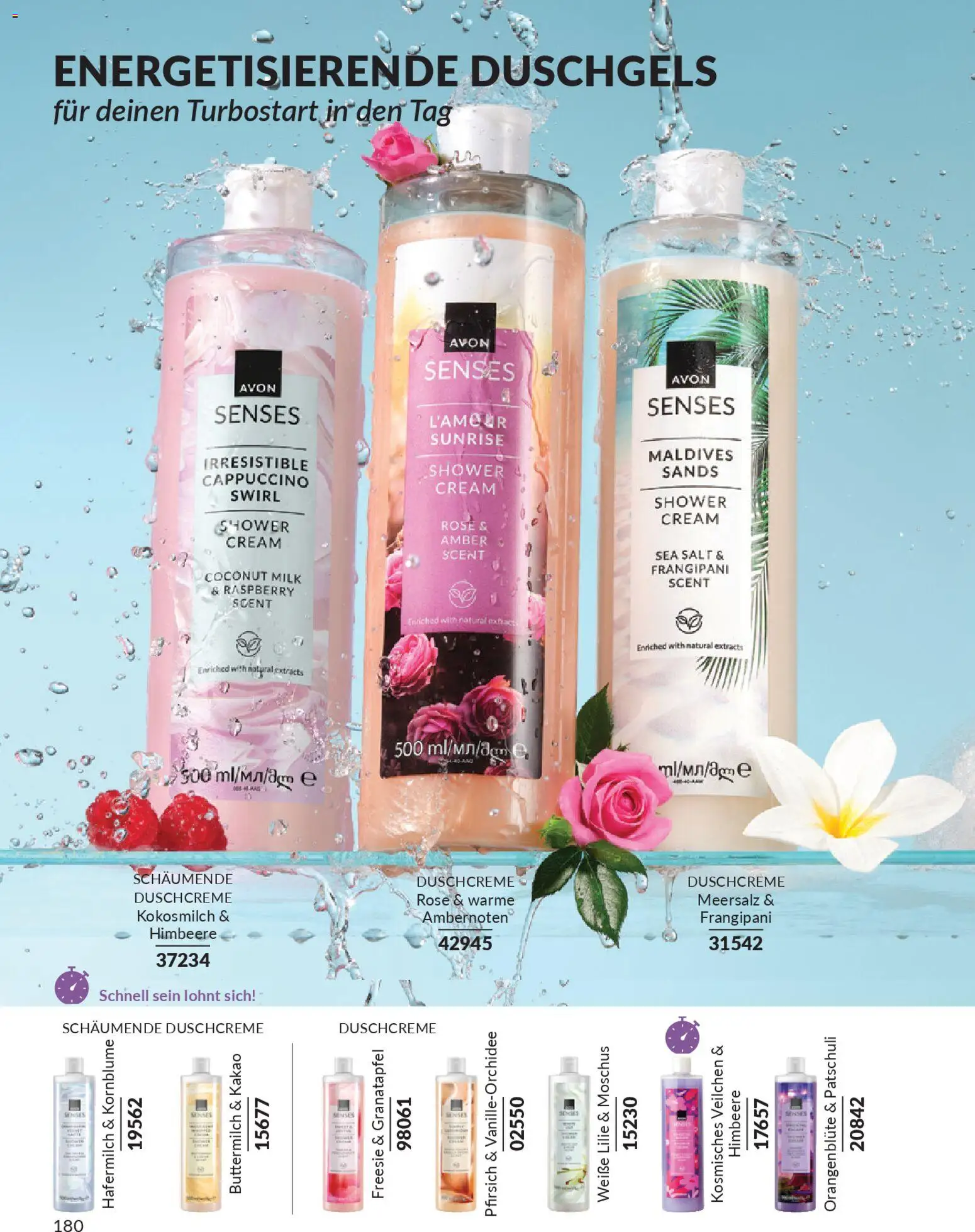 AVON Katalog Januar 2026 – gültig ab 01.01.2026 | Seite: 182 | Produkte: Buttermilch, Granatapfel, Hafermilch, Duschcreme