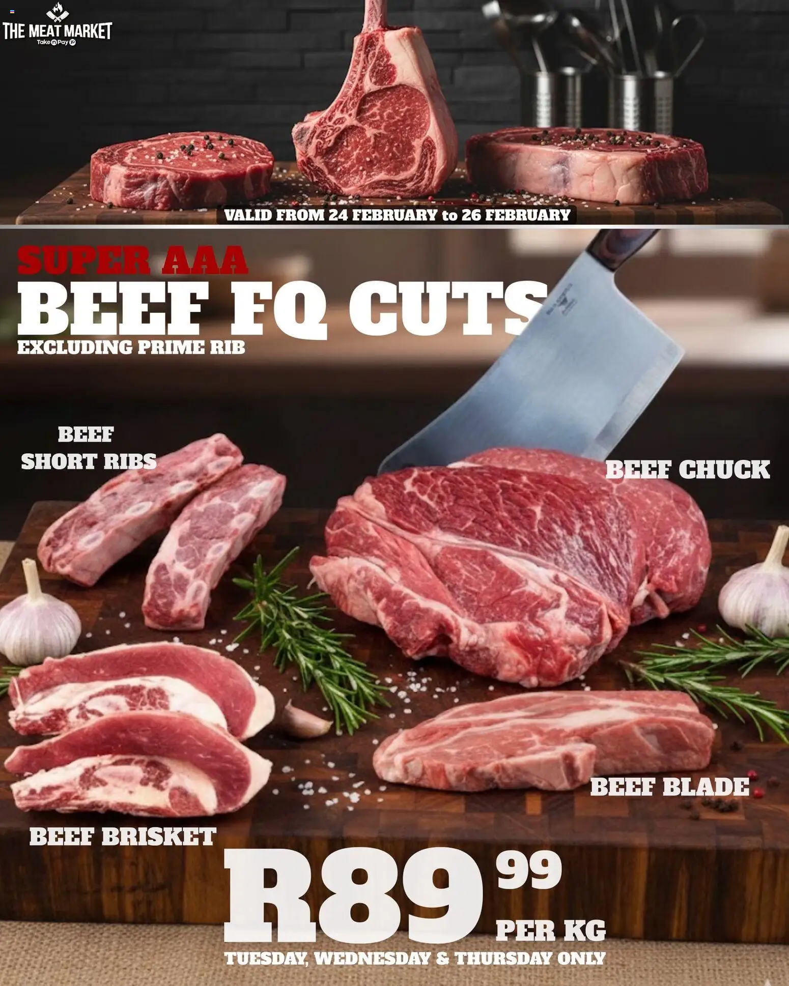 New Take n Pay catalogue – valid from 24.02.2026 | Page: 13 | Products: Ribs, Beef