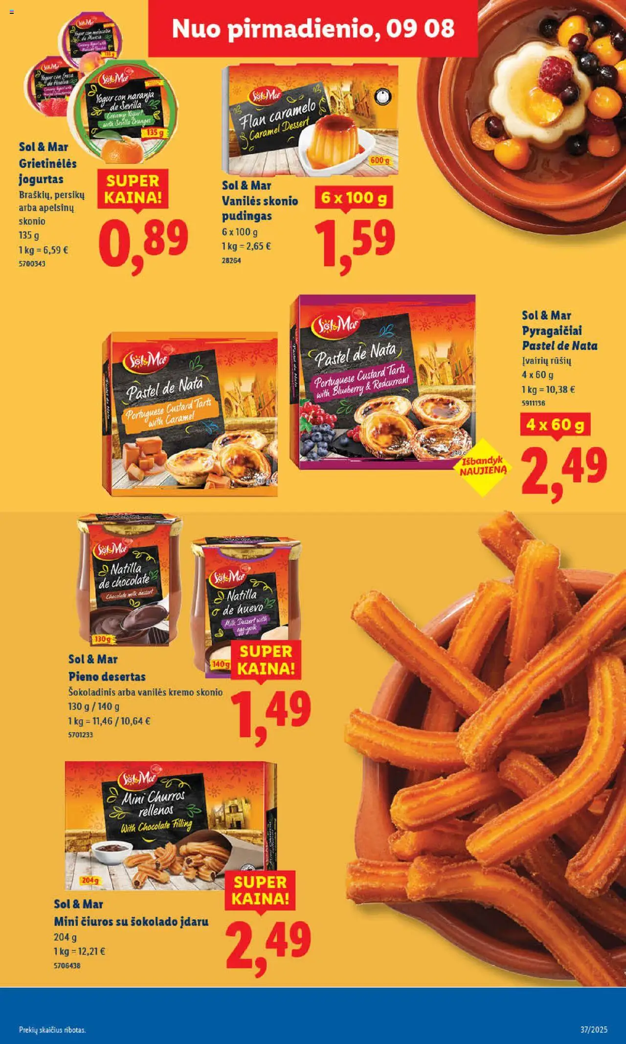 LIDL akcijos nuo 08.09.2025 | Puslapis: 17 | Prekių: Jogurtas