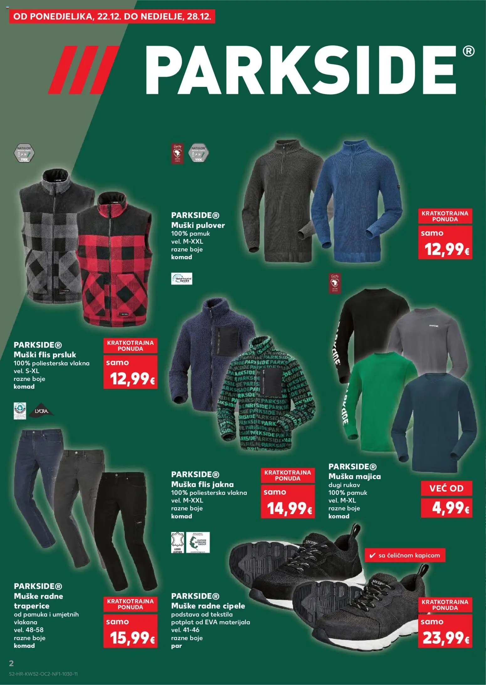Kaufland katalog | vrijedi od 27.12.2025 | Stranica: 2 | Proizvodi: Majica, Prsluk, Jakna, Parkside