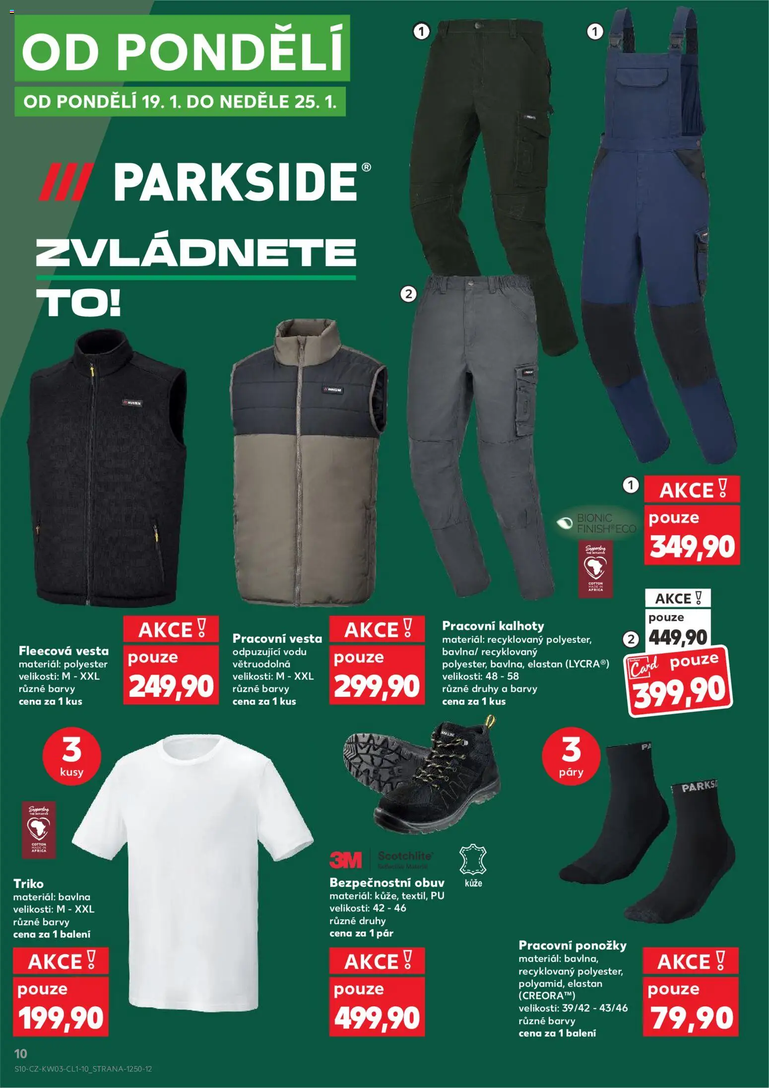 Kaufland leták - Praha 4 od 14.01.2026 | Strana: 10 | Produkty: Vesta, Kalhoty, Parkside, Barvy