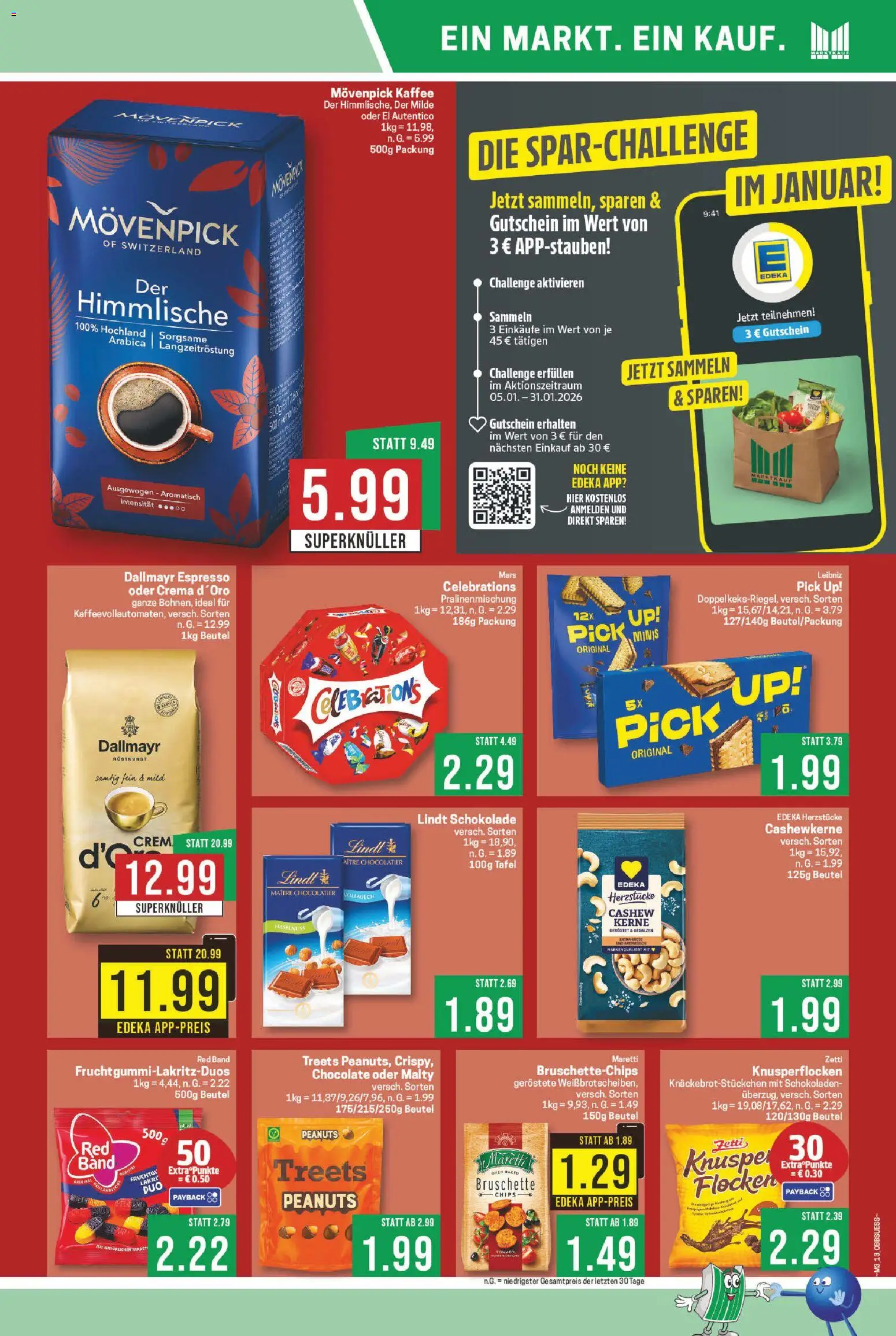 Marktkauf Prospekt 	 – gültig ab 12.01.2026 | Seite: 13 | Produkte: Kaffee, Schokolade, Dallmayr, Movenpick kaffee