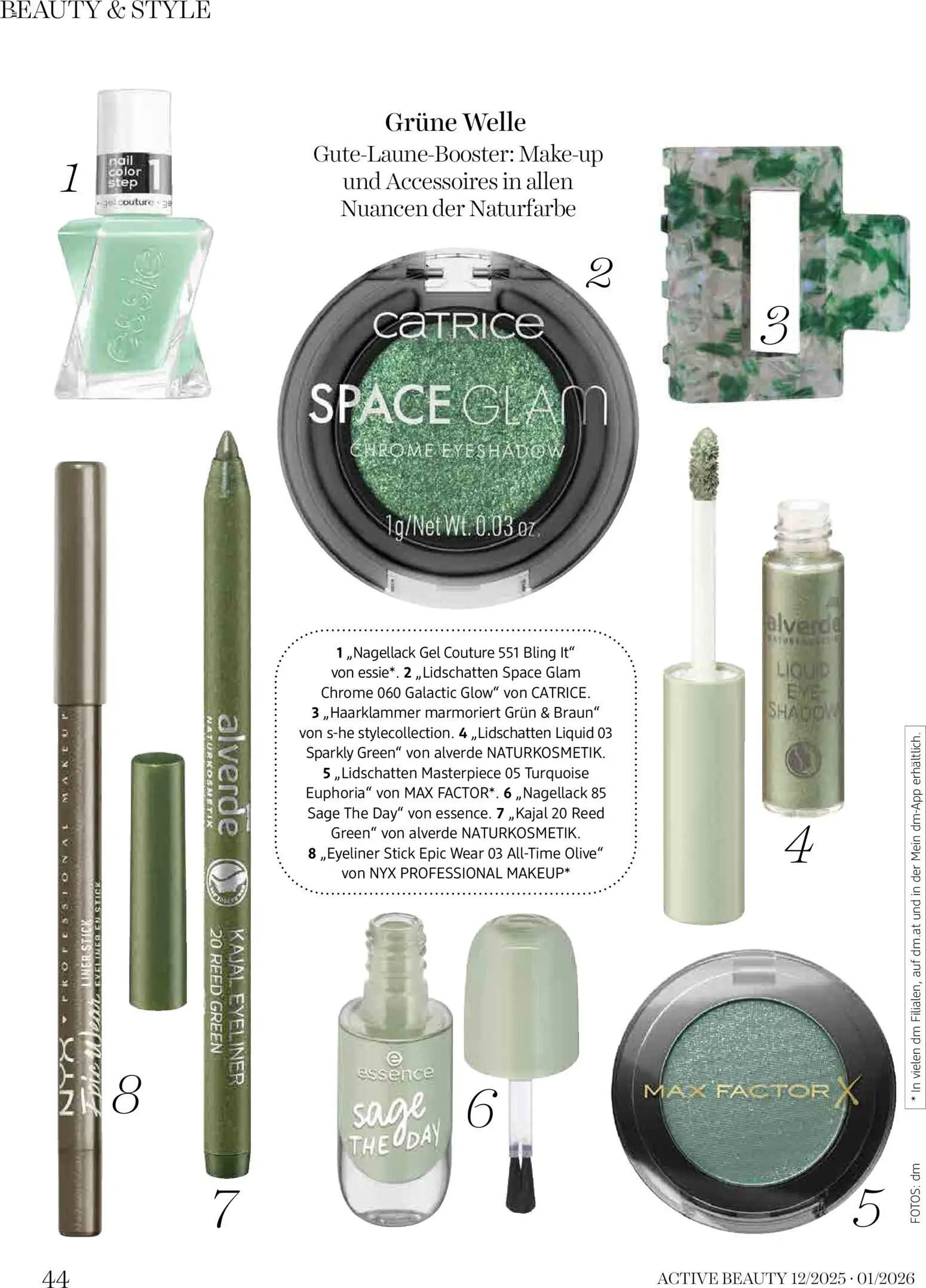 dm drogerie markt Active Beauty Magazin 12/2025, 01/2026 gültig ab 01.12.2025 | Seite: 44