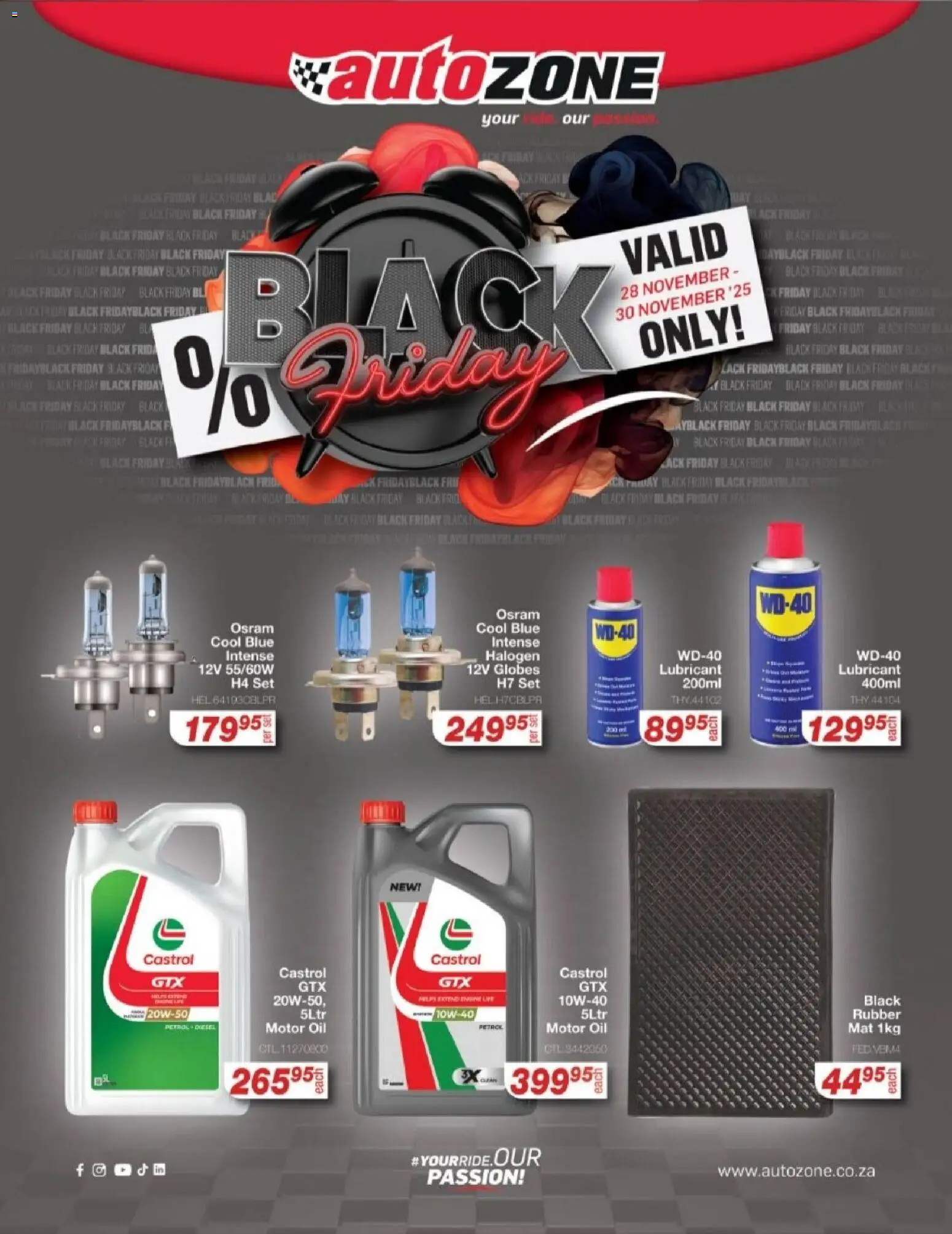 New AutoZone catalogue – valid from 28.11.2025 | Page: 1 | Products: Oil