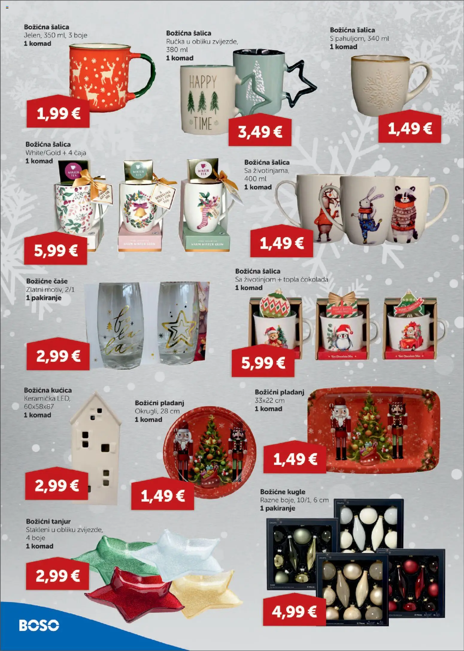 Boso katalog | vrijedi od 04.12.2025 | Stranica: 16 | Proizvodi: Čokolada, Čaše, Šalica, Pladanj
