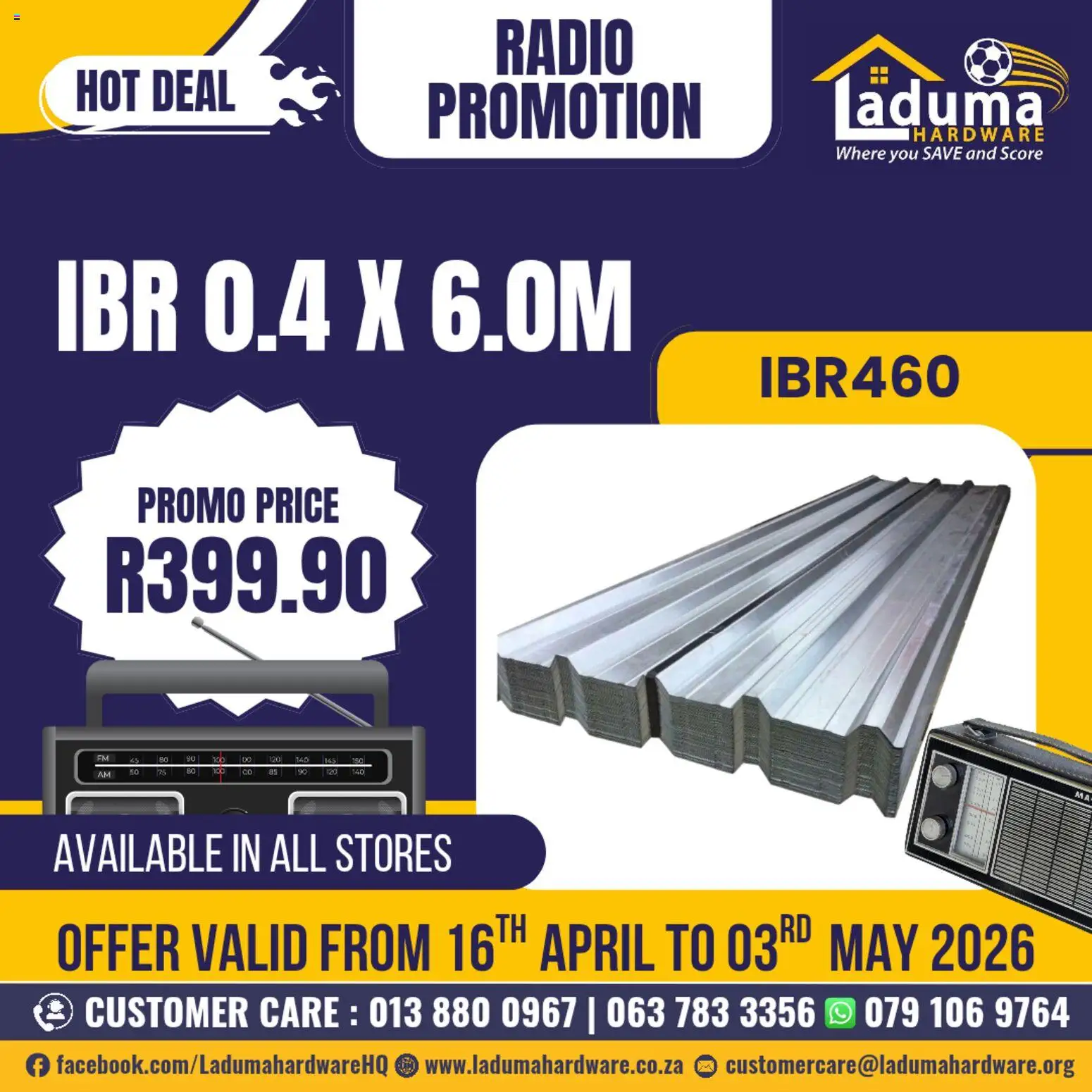 New Laduma Hardware catalogue – valid from 16.04.2026 | Page: 2 | Products: Radio
