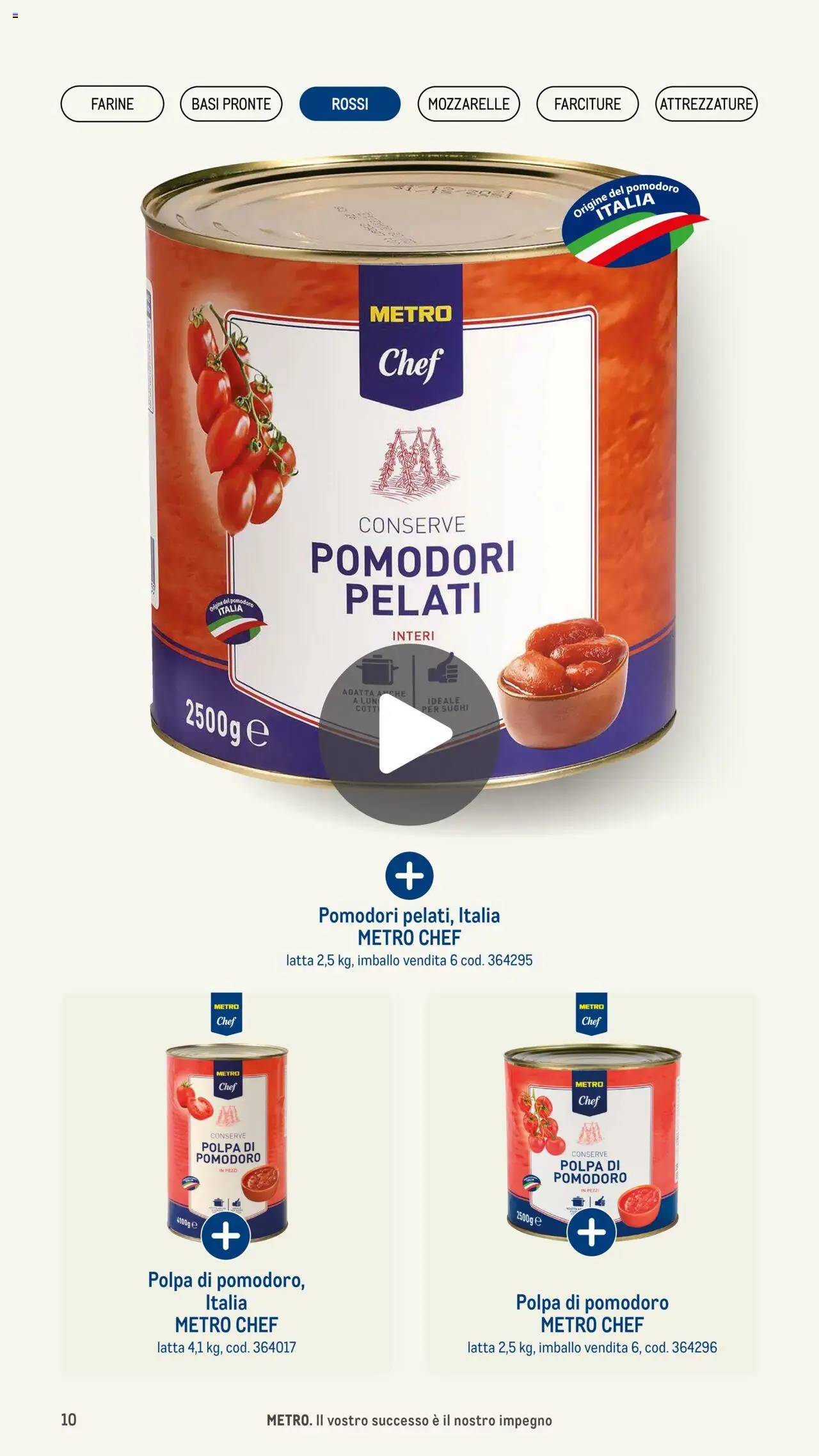 Volantino Metro del 08.05.2025 | Pagina: 10 | Prodotti: Pomodoro, Pomodori, Metro