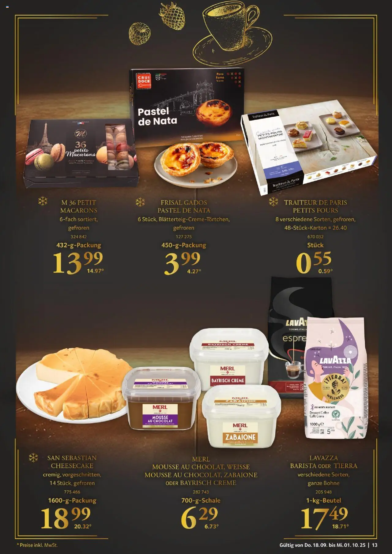 Selgros Für Genießer  – gültig ab 18.09.2025 | Seite: 13 | Produkte: Lavazza, Creme
