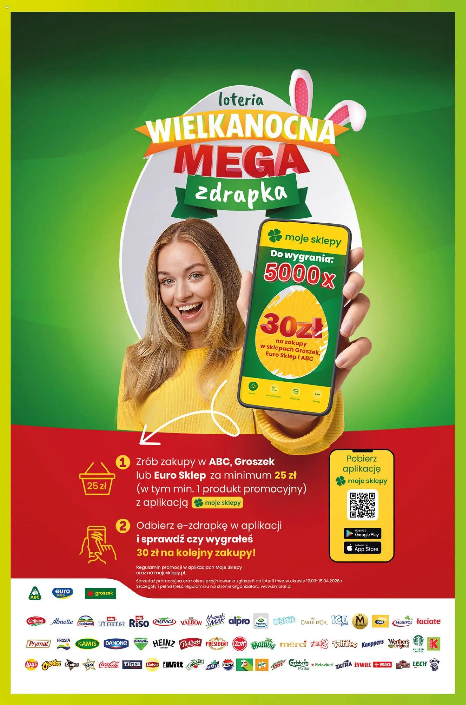 Groszek gazetka - Sprawdź, co więcej od 09.04.2026 | Strona: 2 | Produkty: Knoppers, Toffifee, Coca cola, Warka