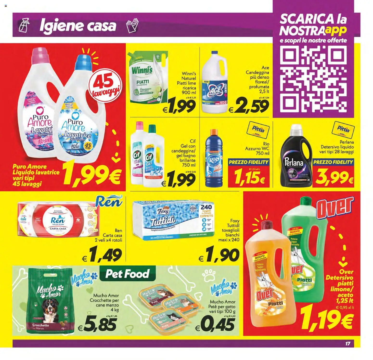 Volantino SuperConveniente del 23.01.2026 | Pagina: 17 | Prodotti: Candeggina, Limone, Aceto, WC