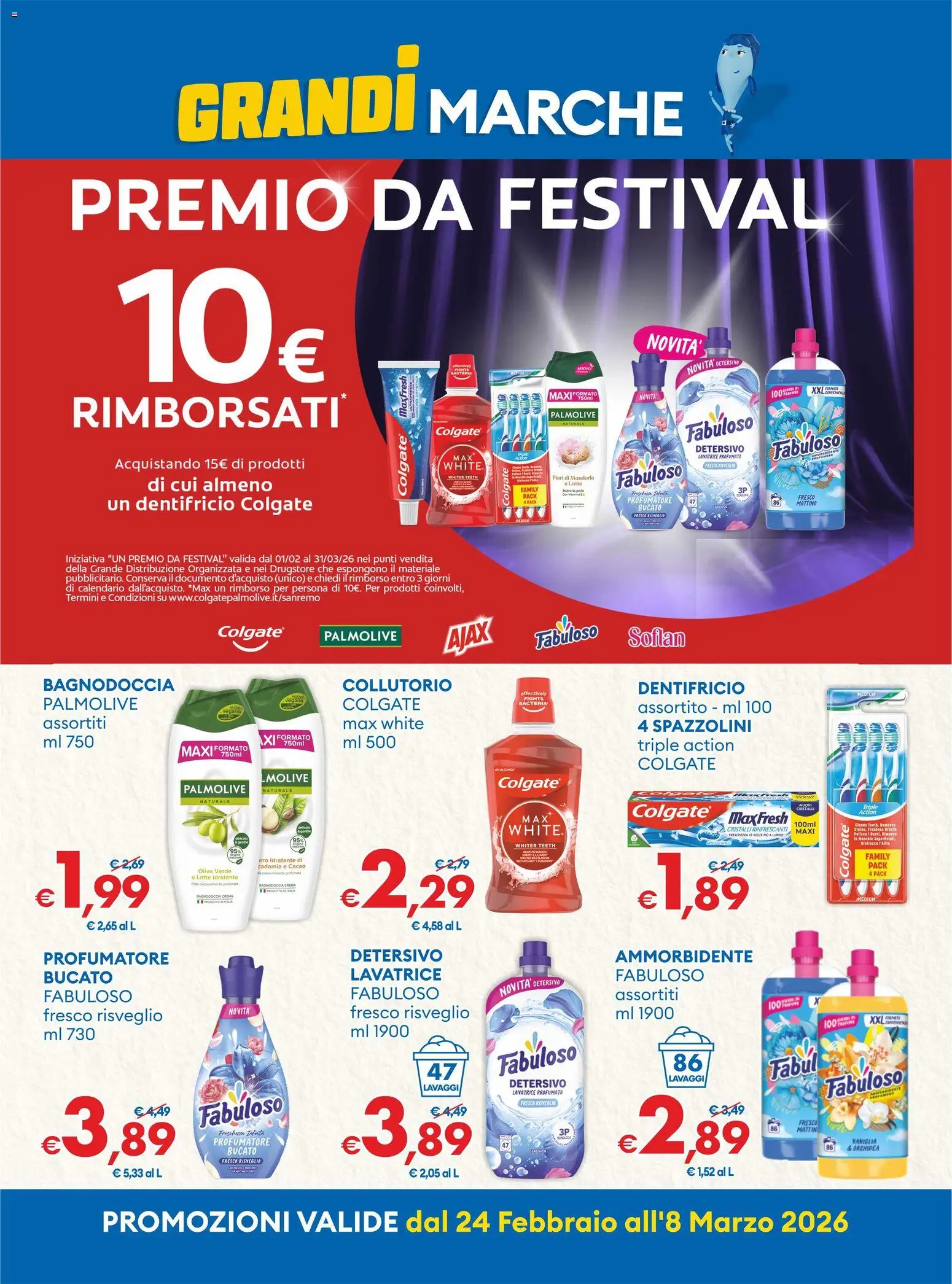 Volantino MD Discount del 24.02.2026 | Pagina: 11 | Prodotti: Ammorbidente, Latte, Lavatrice, Orchidea