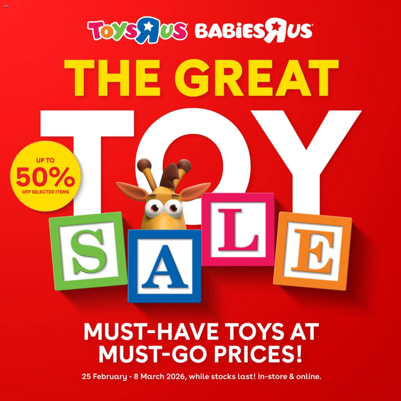 New Toys R Us catalogue – valid from 25.02.2026 | Page: 1 | Products: Toys