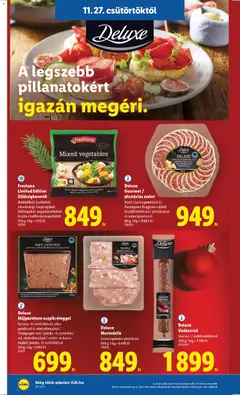 Lidl Akciós újság - amely érvényes a következő dátumtól: 27.11.2025 | Oldal: 18 | Termékek: Zöldségkeverék, Sertéshús, Kacsa, Mortadella
