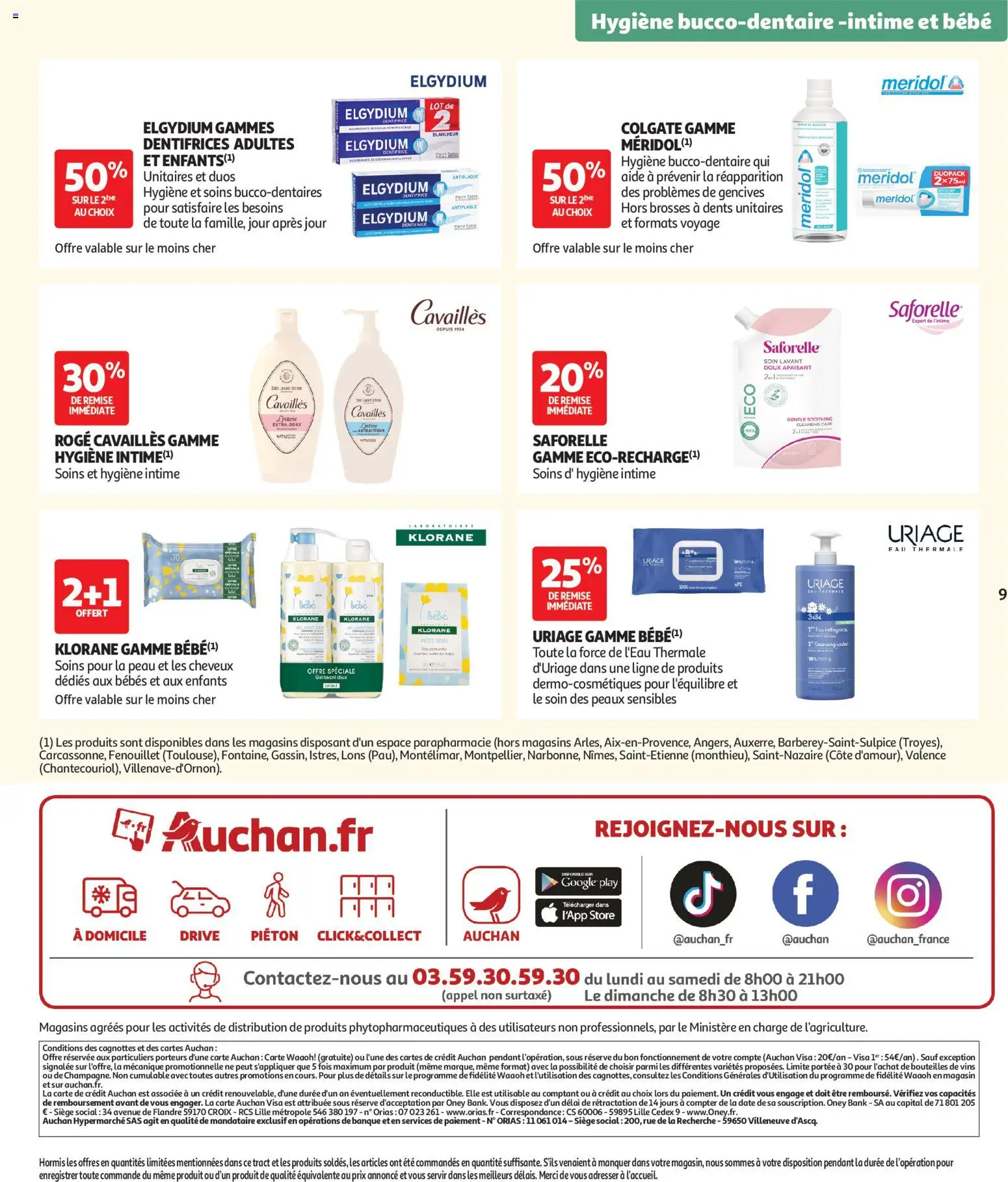 {H1} | Page: 9 | Produits: Dentifrice, Store, Hygiène intime