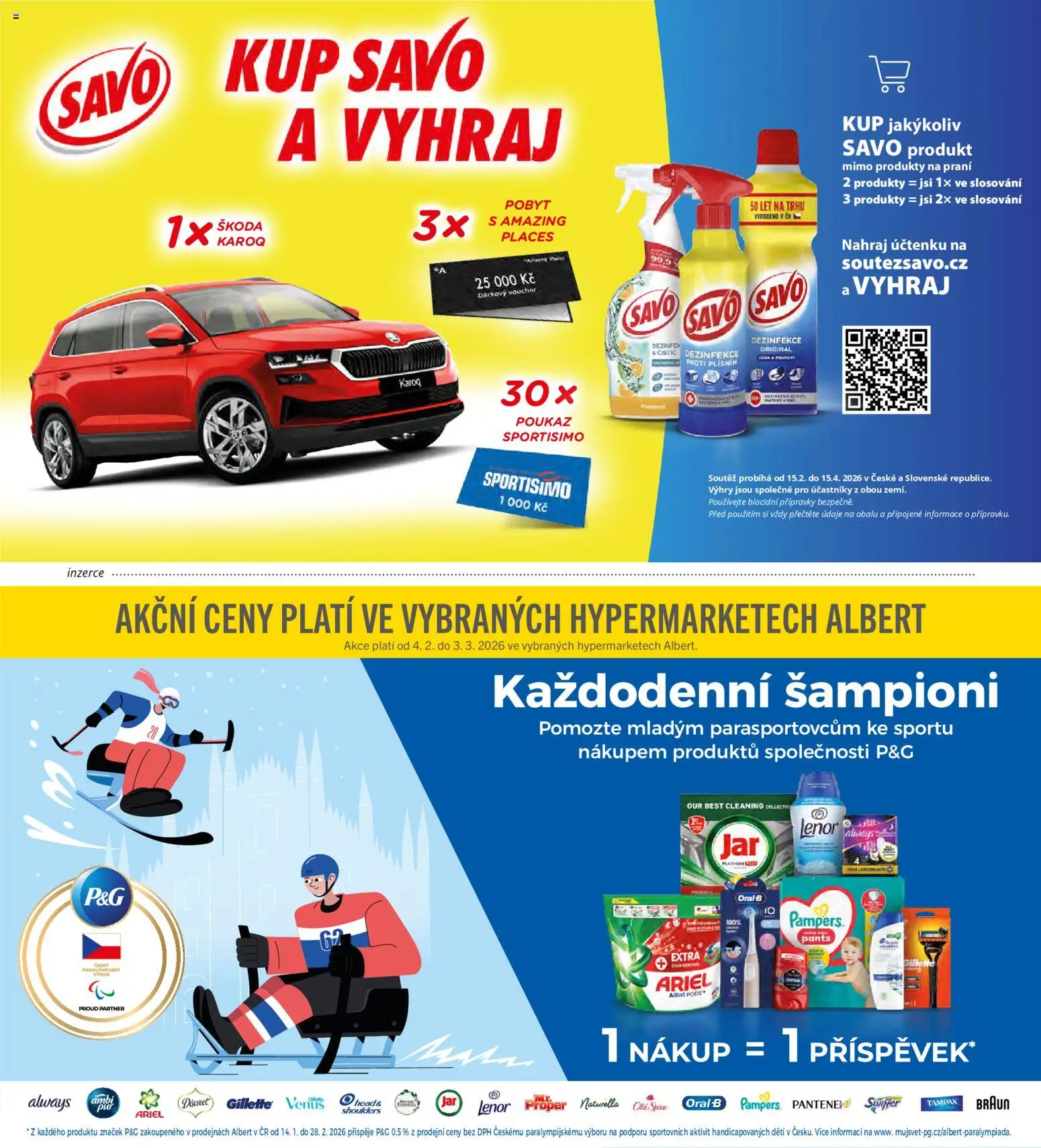 Albert magazín od 01.02.2026 | Strana: 70 | Produkty: Lenor, Pampers, Ariel, Pants