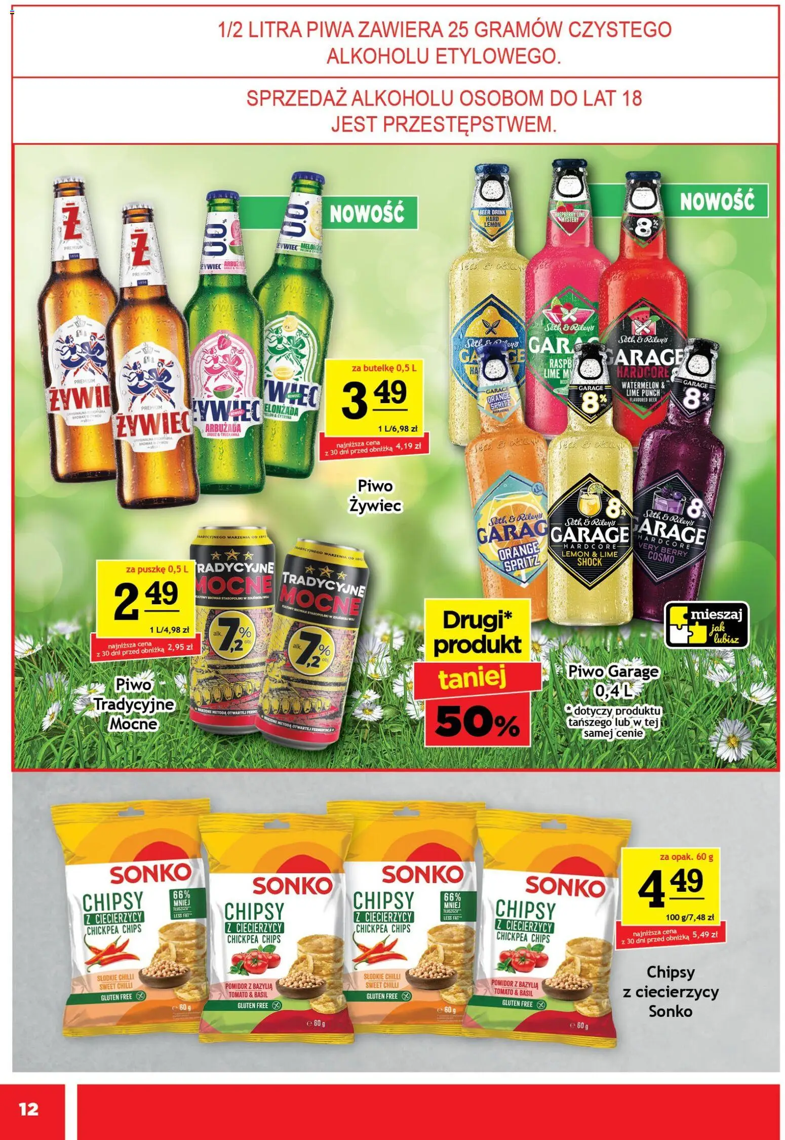 Gram Market gazetka od 22.04.2026 | Strona: 12 | Produkty: Chipsy, Bazylia, Piwo