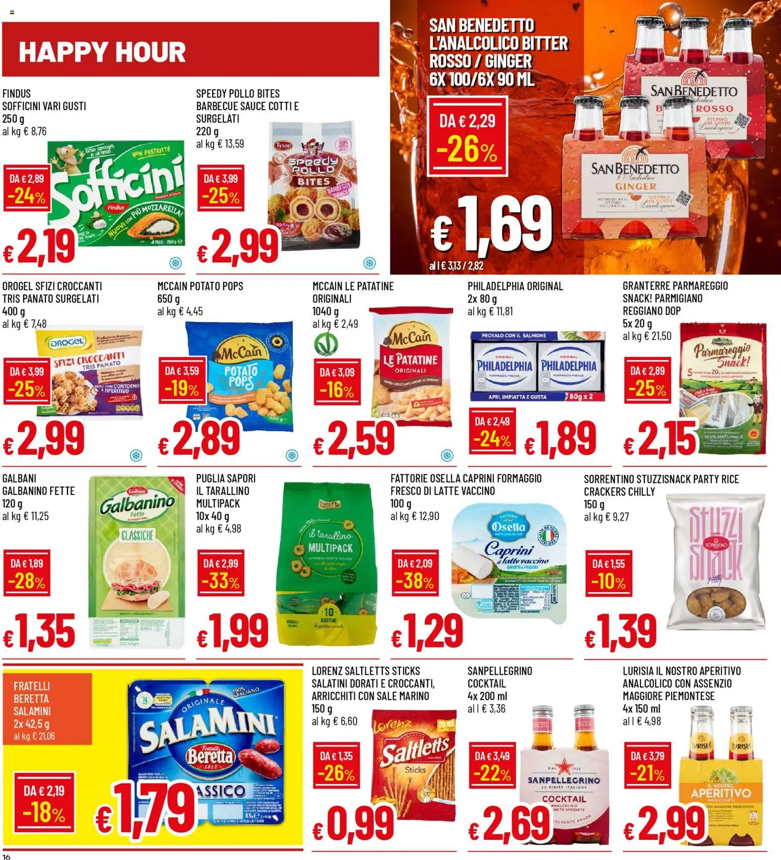 Volantino Galassia del 09.04.2026 | Pagina: 16 | Prodotti: Salatini, Patatine, Sale, Crackers