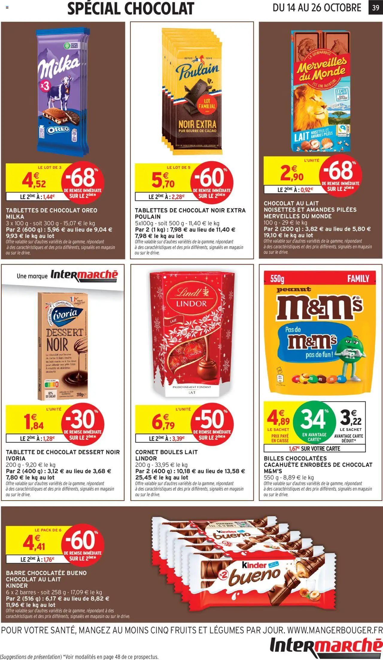 {H1} | Page: 39 | Produits: Tablette, Noisettes, Chocolat dessert, Amandes