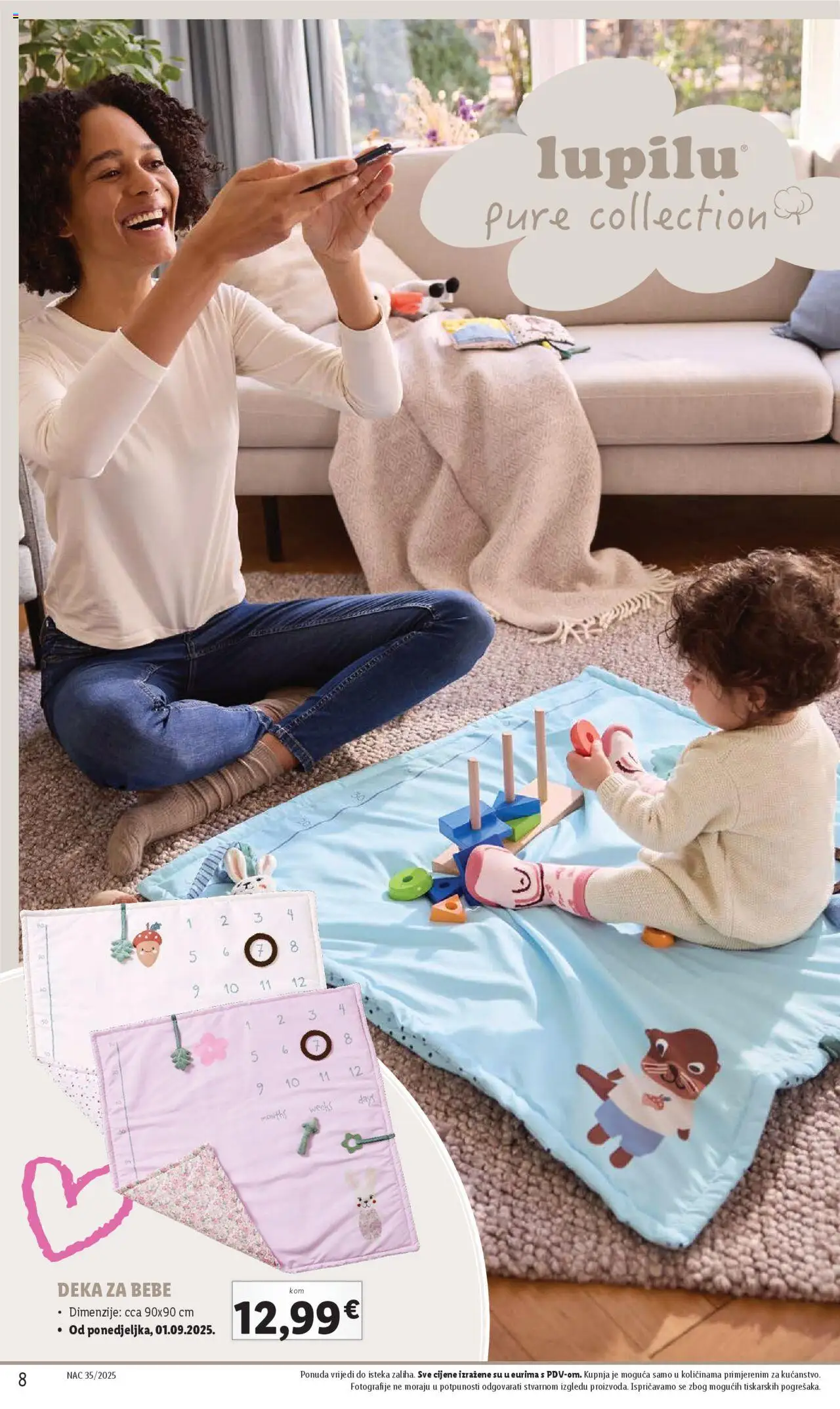 Lidl katalog | vrijedi od 01.08.2025 | Stranica: 8 | Proizvodi: Deka