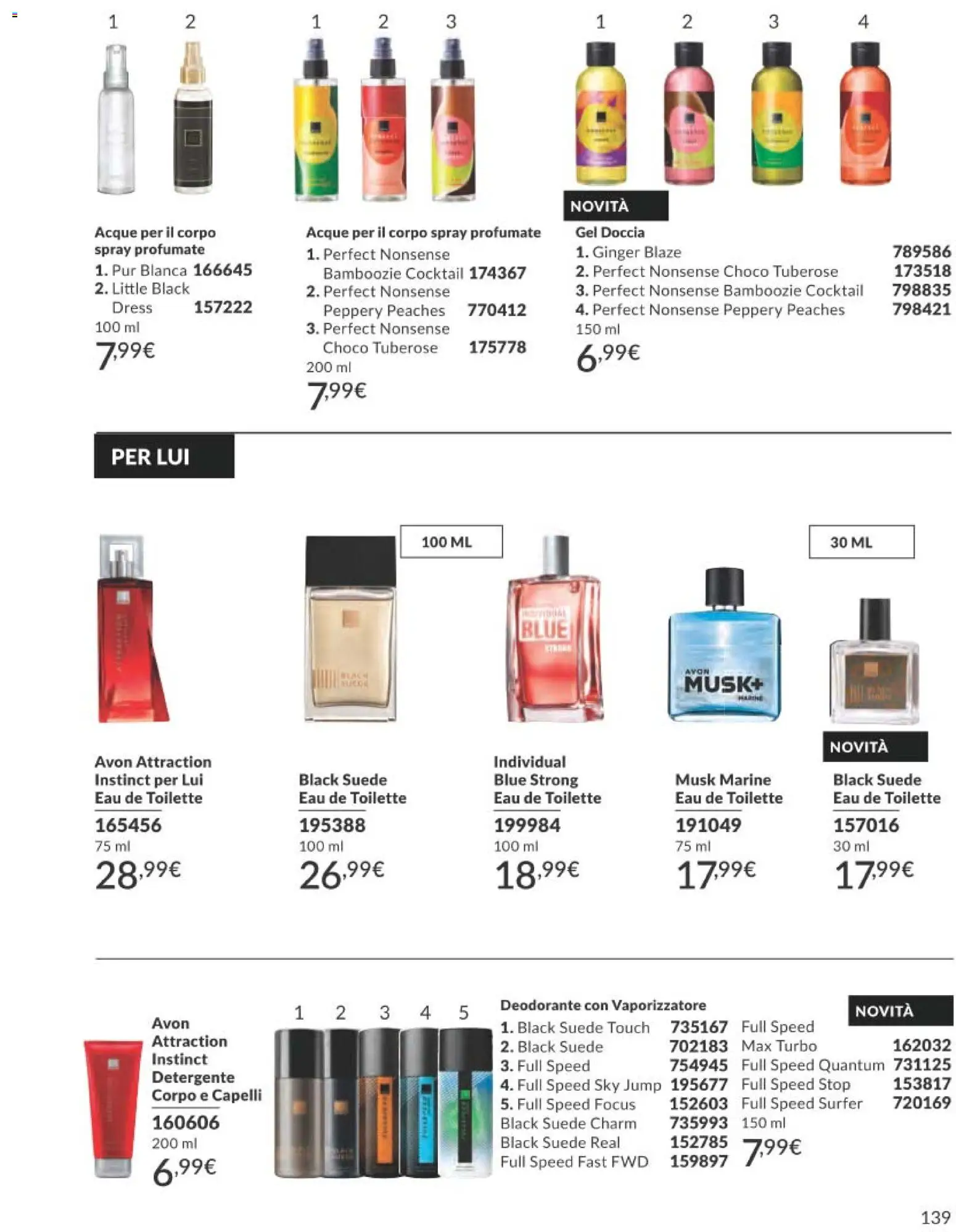 Volantino Avon del 01.11.2025 | Pagina: 139