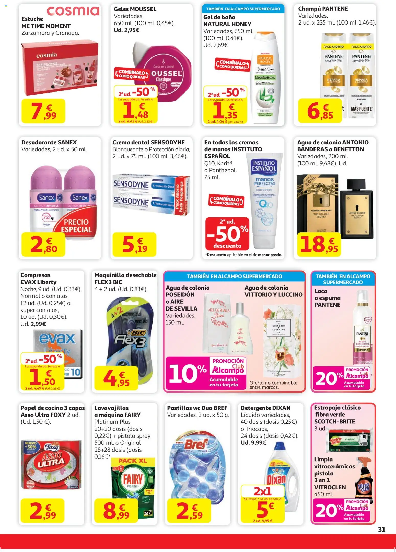 Alcampo - HP Unico │ válido desde el 11.12.2025 | Página: 31 | Productos: Colonia, Desodorante, Detergente, Té