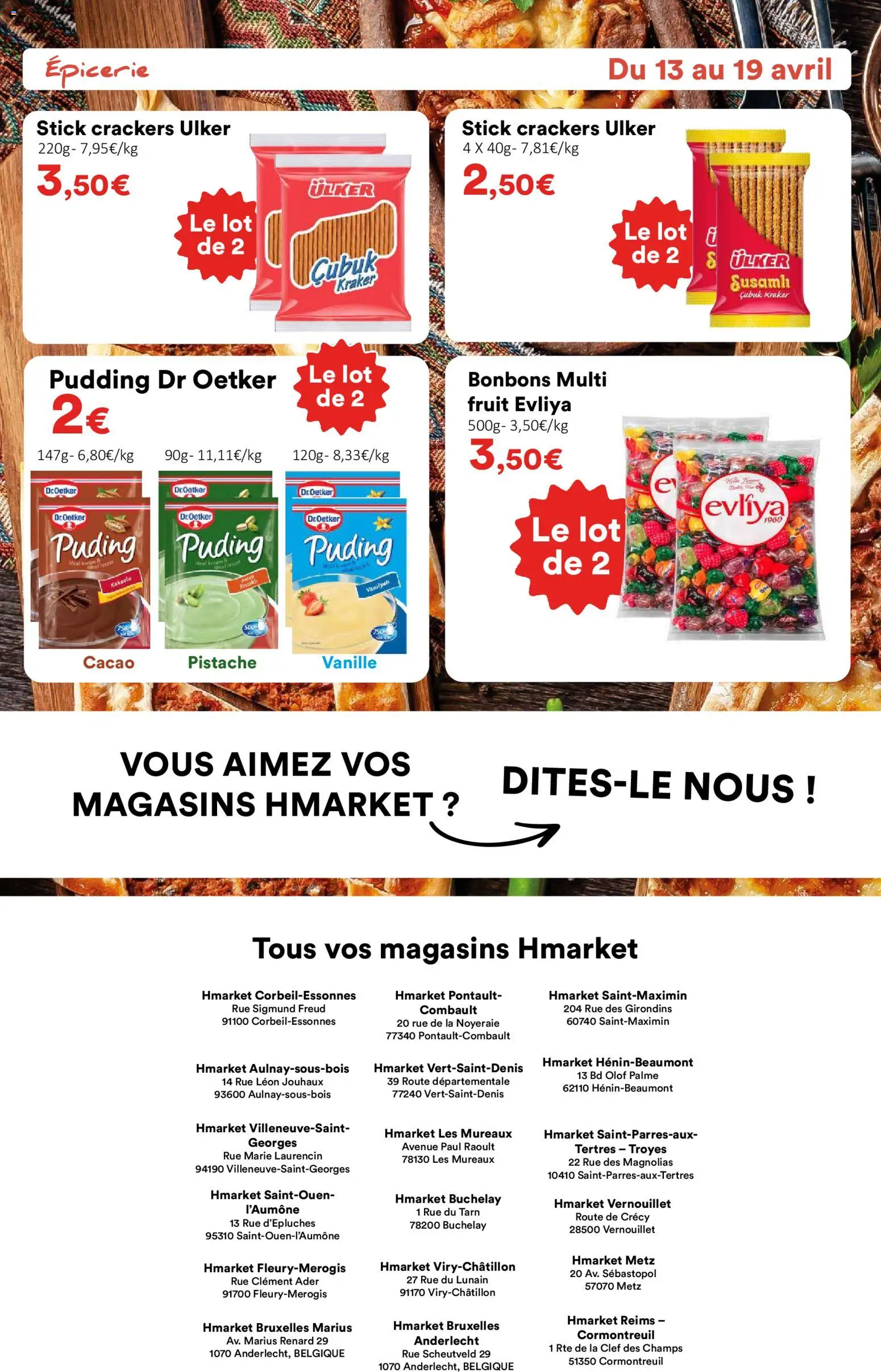 {H1} | Page: 4 | Produits: Crackers, Bonbons