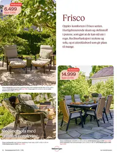 Forhåndsvisning av Møbelringen Årets hagemøbler gyldig fra 10.03.2026 | Side: 16 | Produkter: Headscarf, Spisestol