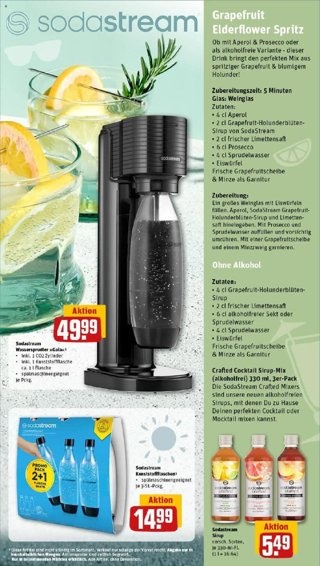 Rewe prospekt Unna	 - gültig ab dem 13.07.2025 | Seite: 19 | Produkte: Sirup, Aperol, Saft, Sodastream