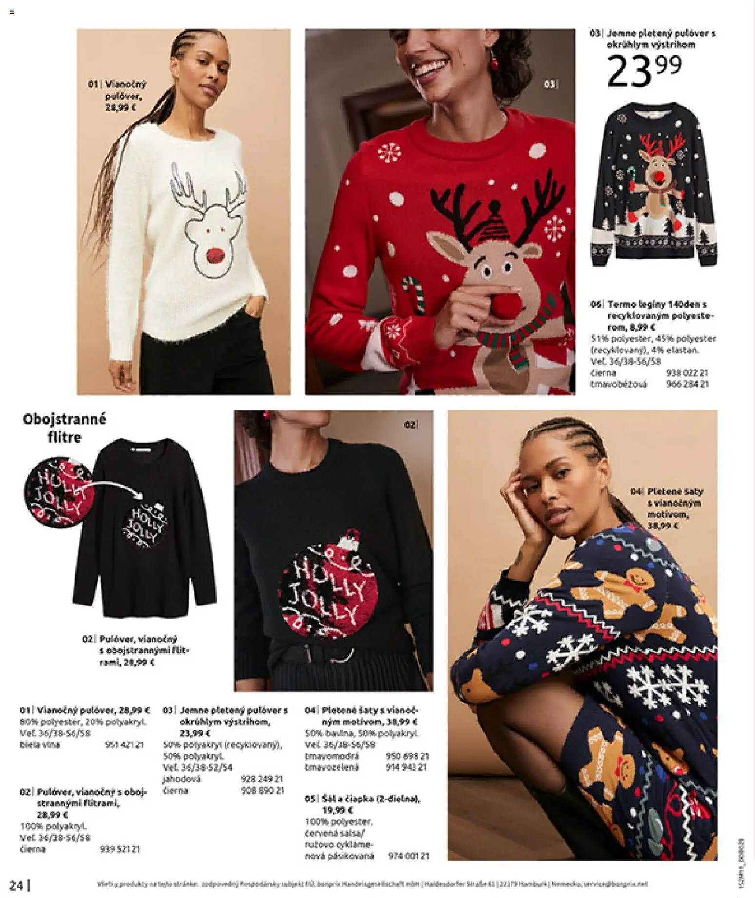 Nové Bonprix akcie – leták je platný od 16.12.2025 | Strana: 26 | Produkty: Legíny, Šál, Čiapka