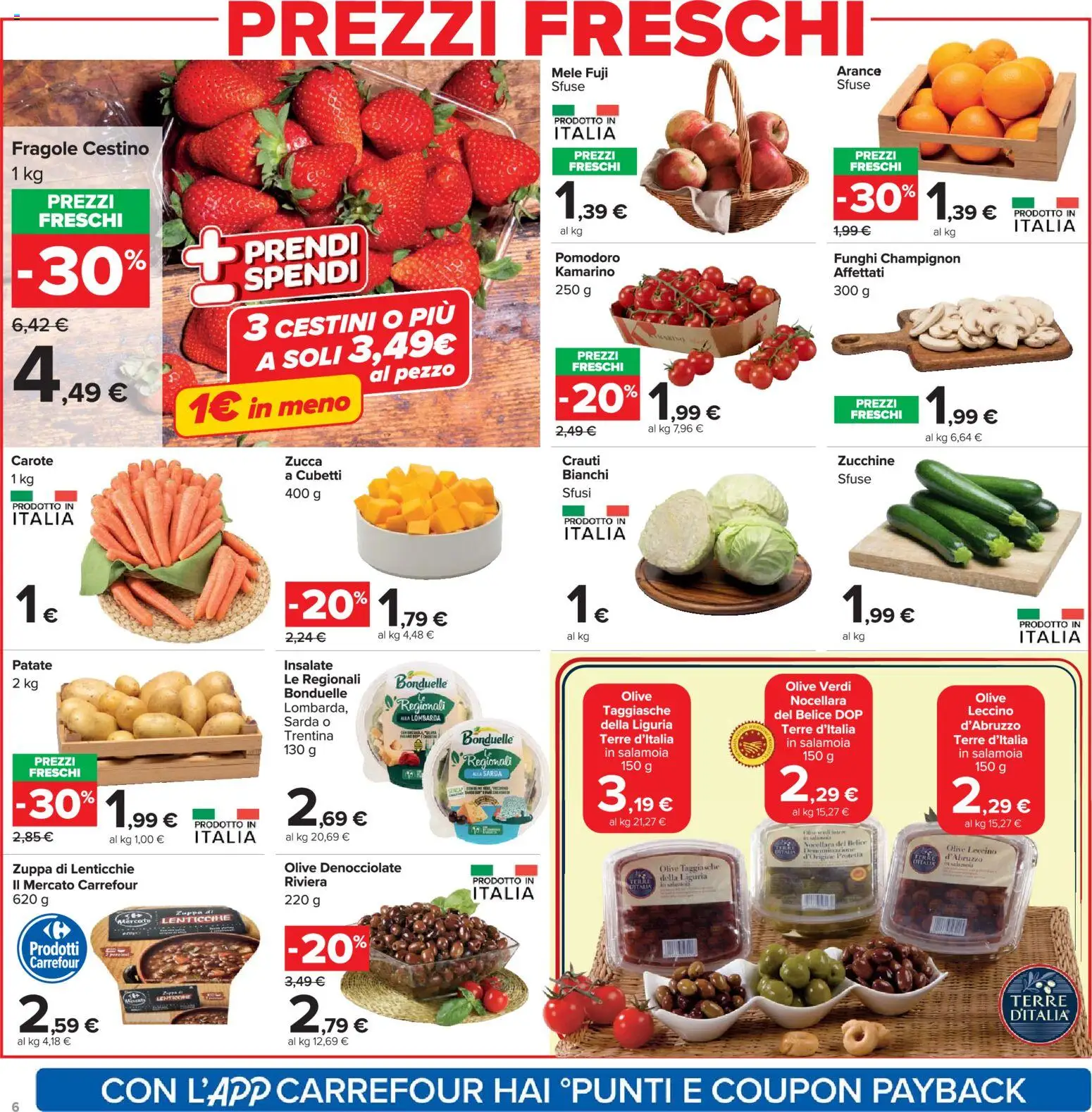 Volantino Carrefour del 02.03.2026 | Pagina: 6 | Prodotti: Lenticchie, Pomodoro, Carote, Zucca