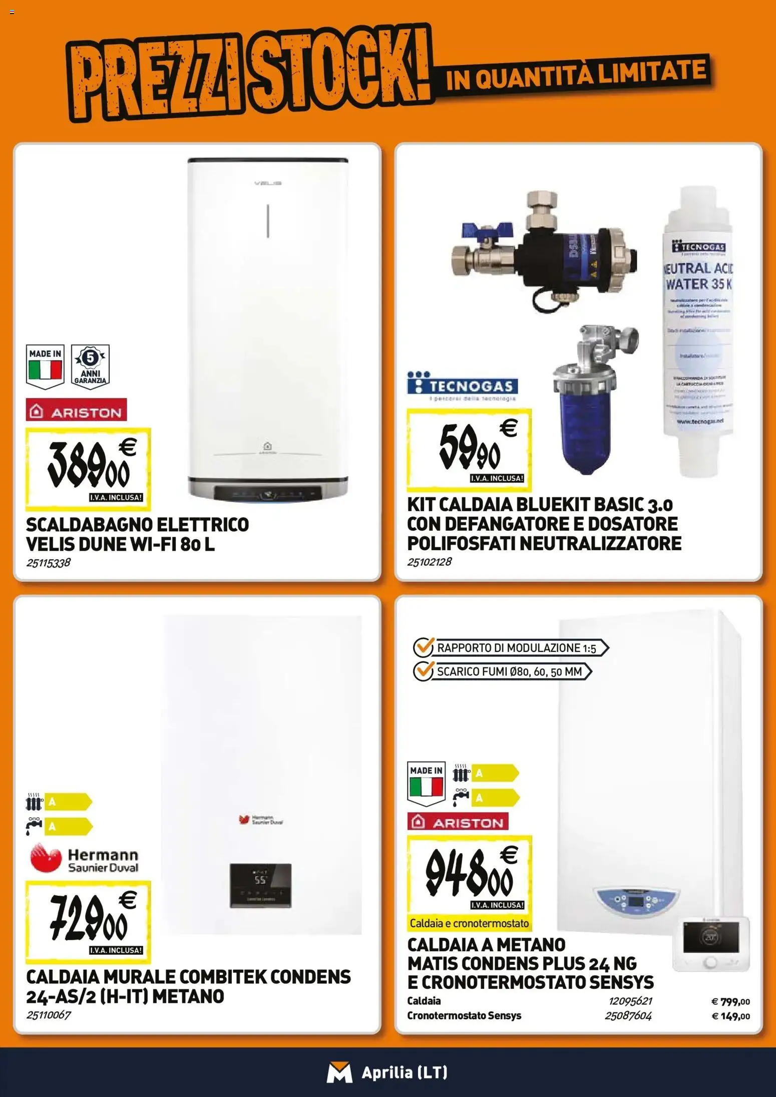 Volantino TECNOMAT del 27.11.2025 | Pagina: 7 | Prodotti: Scaldabagno, Caldaia