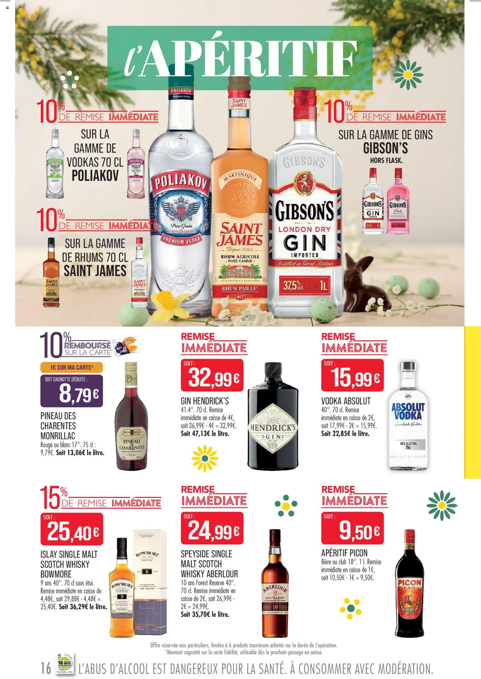 {H1} | Page: 16 | Produits: Vodka, Whisky, Rhum, Bière