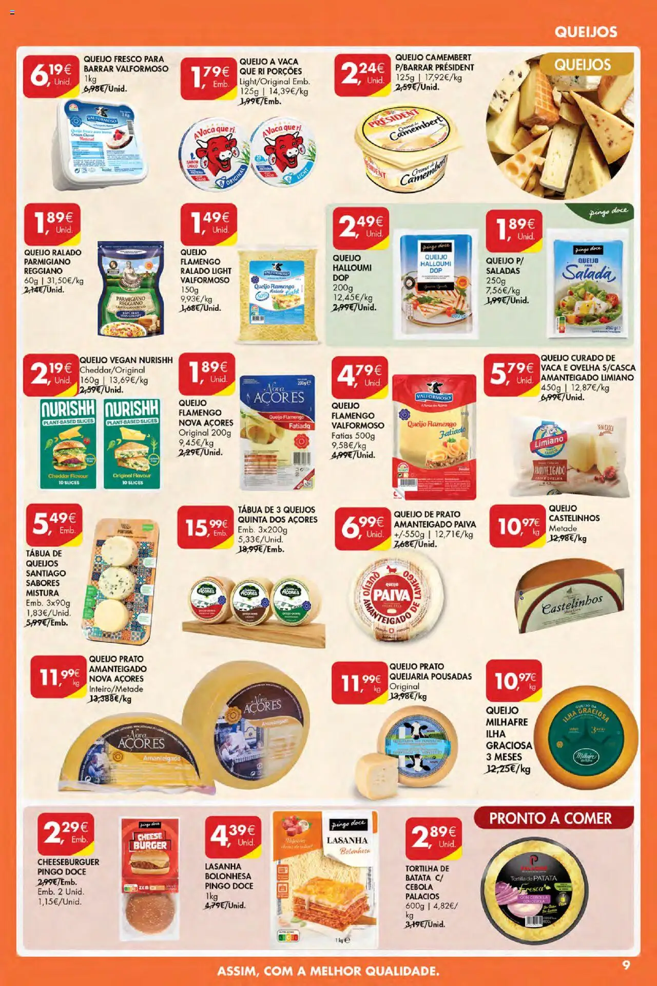 Pingo Doce Poupe Esta Semana Açores │ válido de 14.08.2025 | Página: 9 | Produtos: Batata, Cebola, Queijo, Cheddar