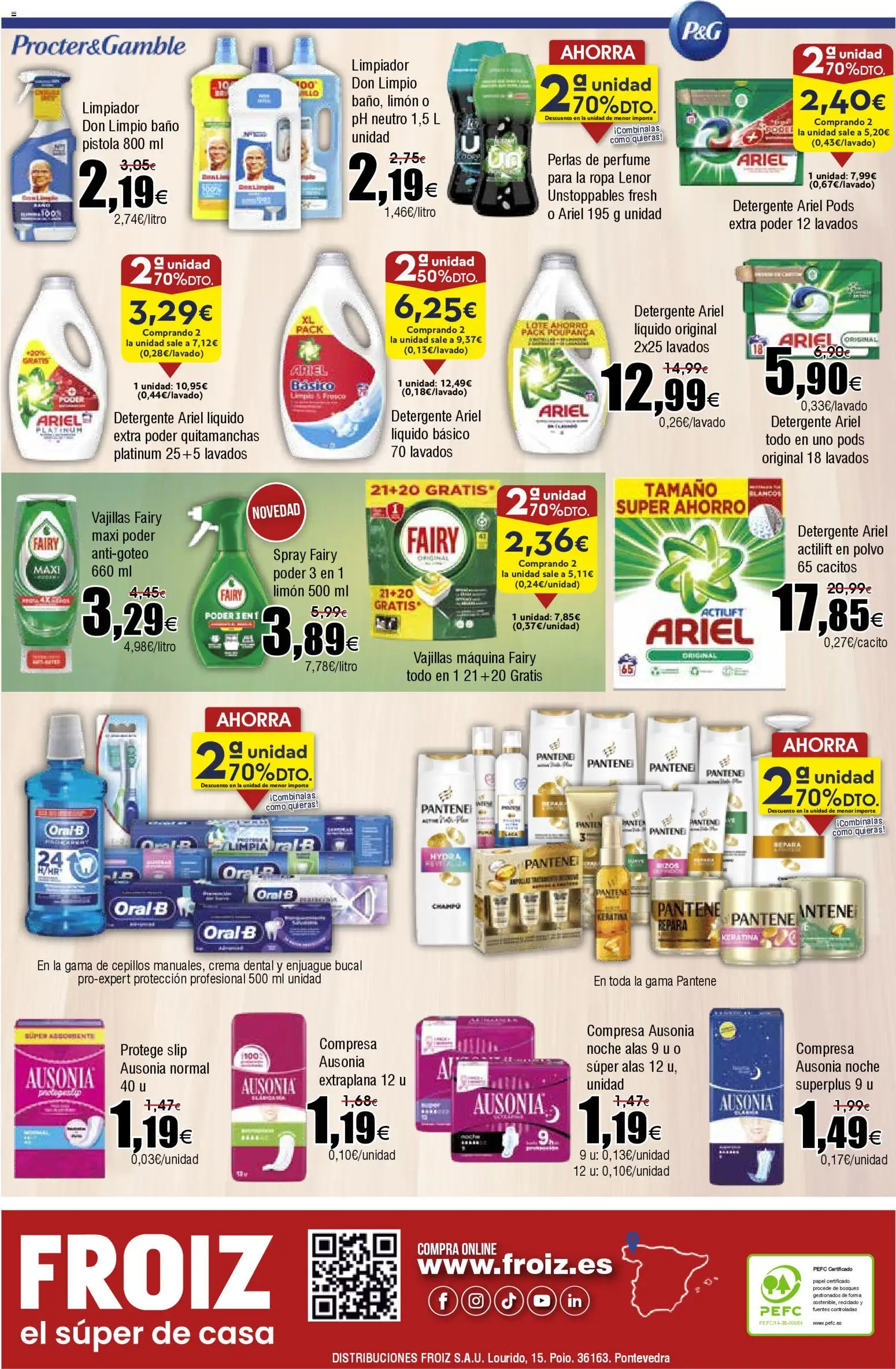 Froiz folleto │ válido desde el 12.11.2025 | Página: 20 | Productos: Polvo, Detergente, Ropa, Baño