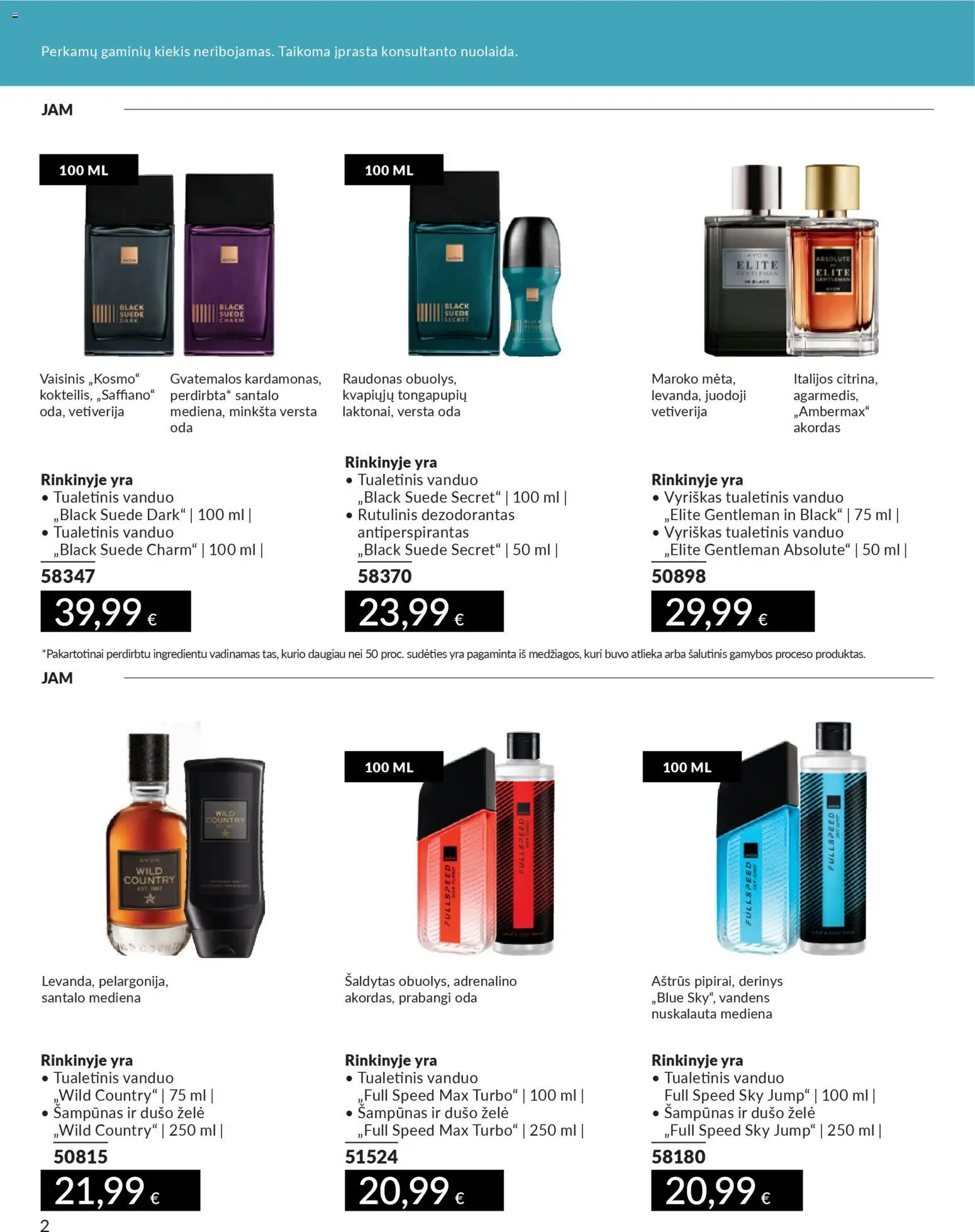 AVON akcijos nuo 01.12.2025 | Puslapis: 2 | Prekių: Rutulinis dezodorantas, Šampūnas, Dezodorantas, Antiperspirantas