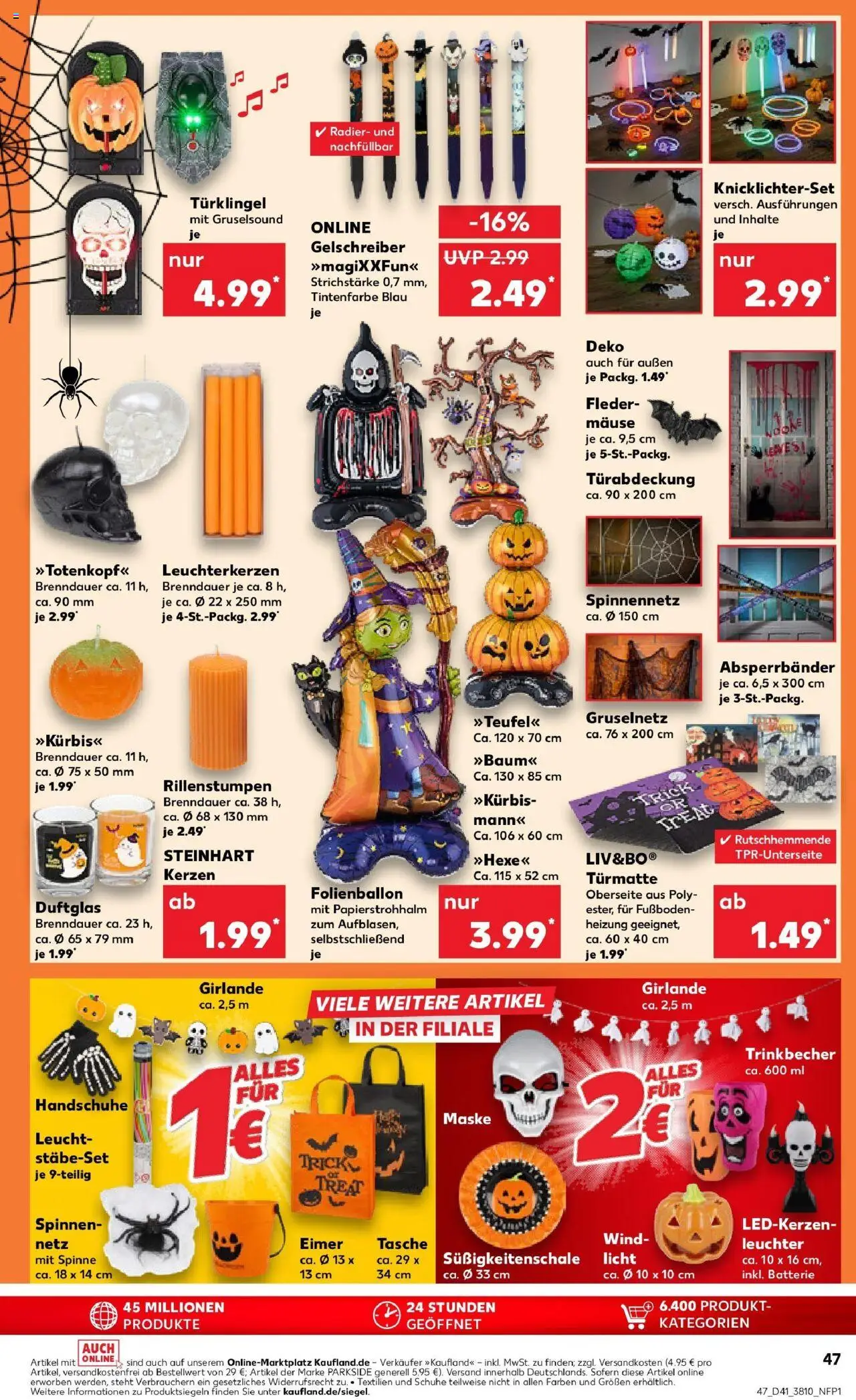 Kaufland prospekt Großröhrsdorf	 – gültig ab 13.10.2025 | Seite: 47 | Produkte: Tasche, Batterie, Maske, Handschuhe