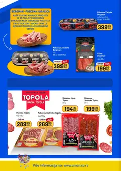 Aman katalog - pregled Aman kataloga - važi od 02.03.2026 | Strana: 6 | Proizvode: Panceta, Kulen, Kobasica
