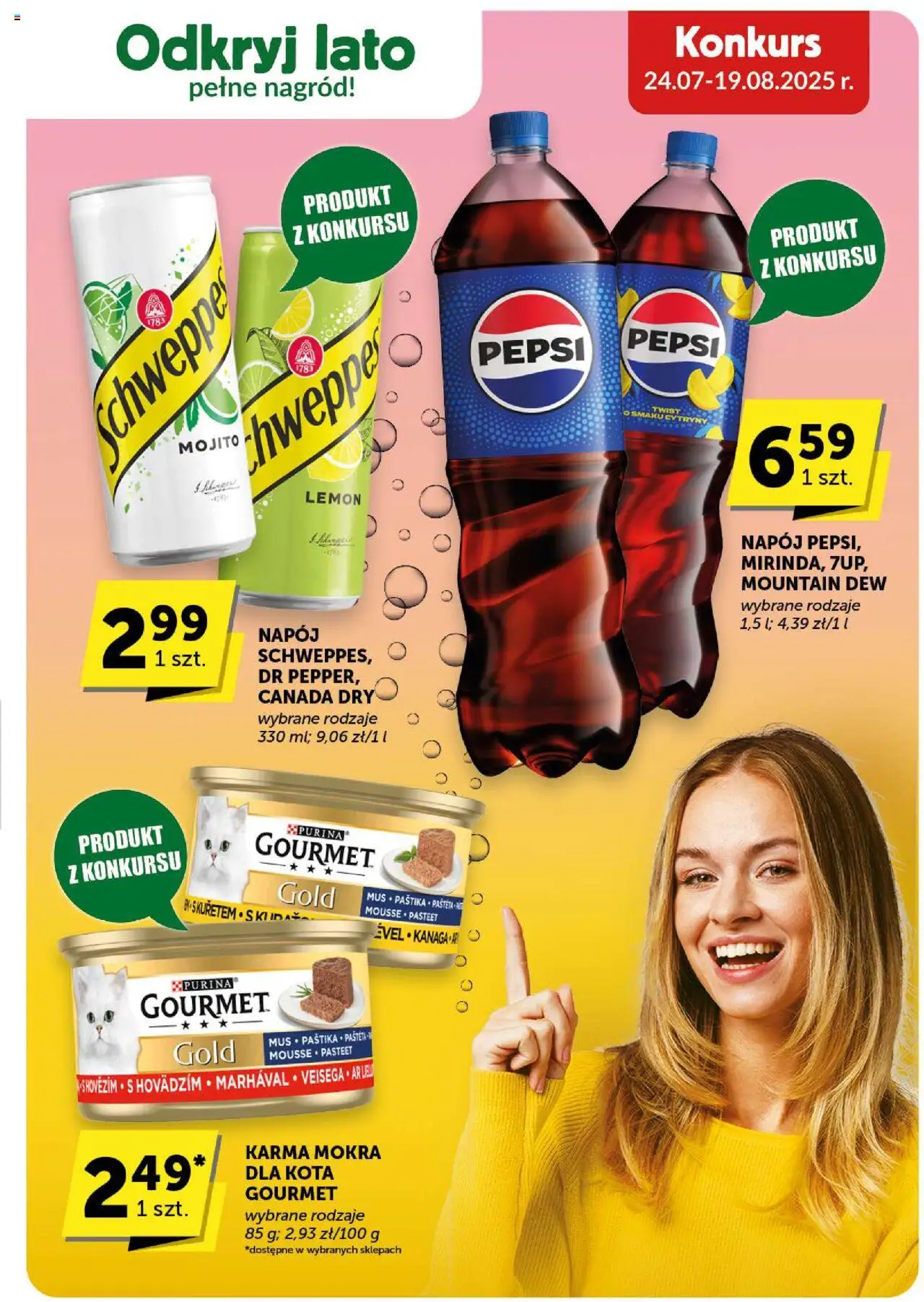 Groszek Gazetka - Minimarket od 07.08.2025 | Strona: 21 | Produkty: Karma mokra dla kota, Pepsi, Cytryny